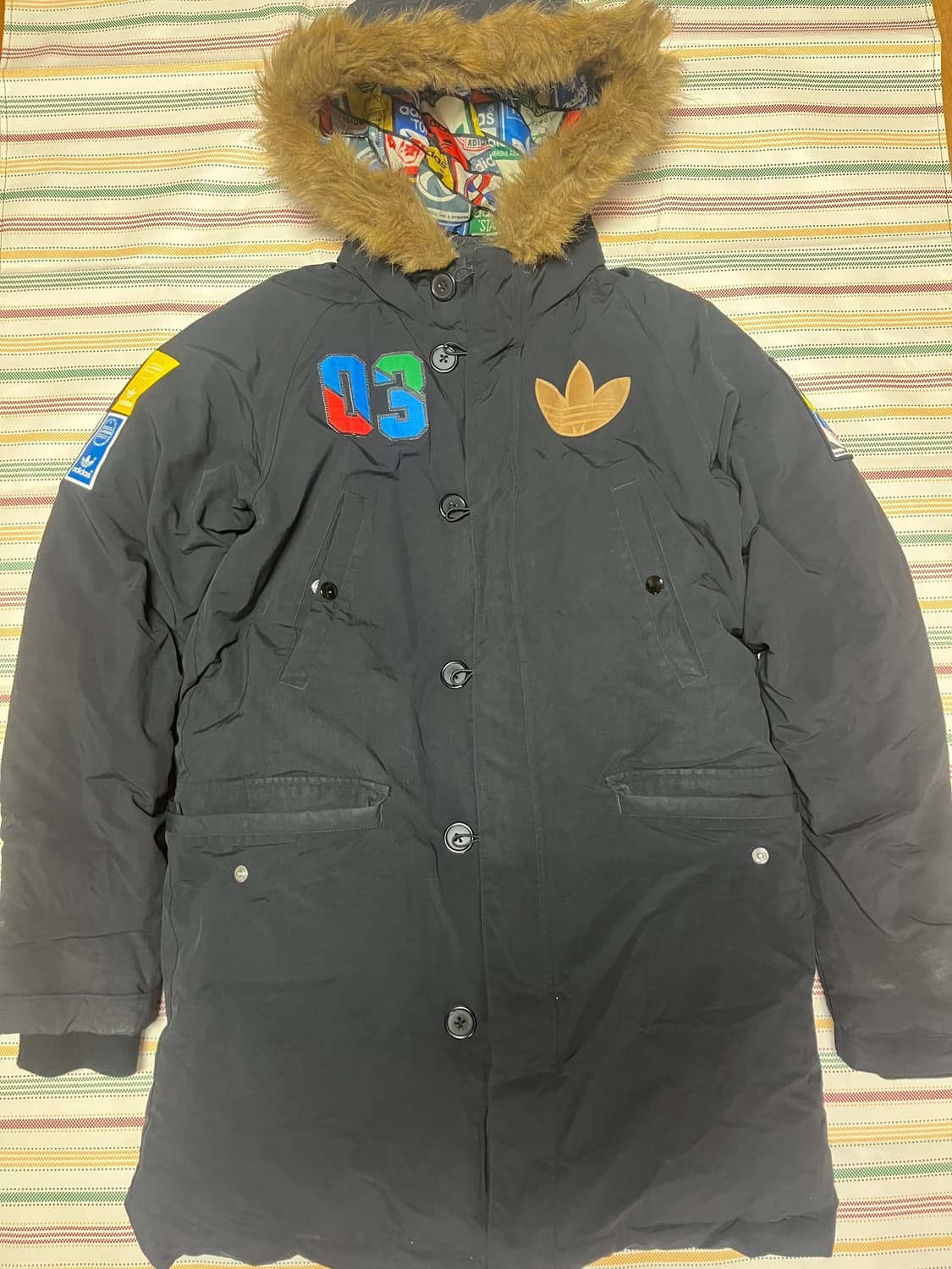 아디다스 파이어버드 벳지다운 하프패딩(100) 상품이미지2