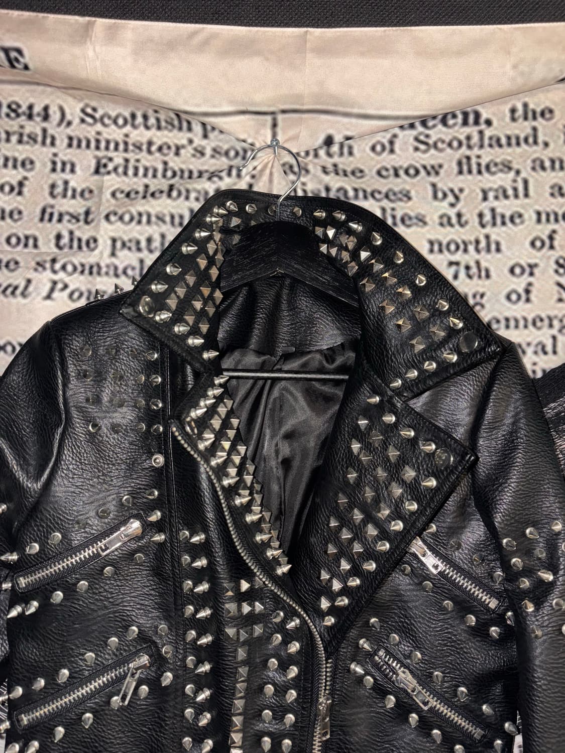 Iron Skull Studded Leather Jacket 상품이미지6