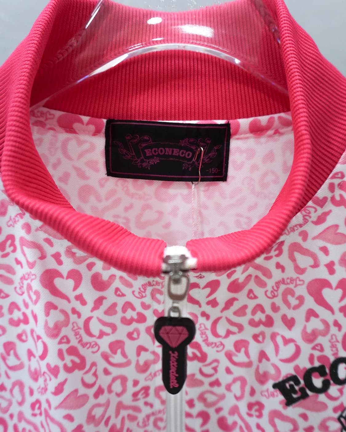 Econeco 핑크 레오파드 져지 탑 상품이미지4