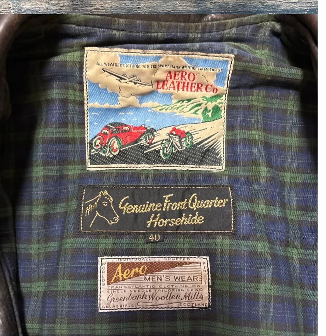 에어로 레더 하이웨이맨 40 사이즈 판매합니다. 상품이미지6