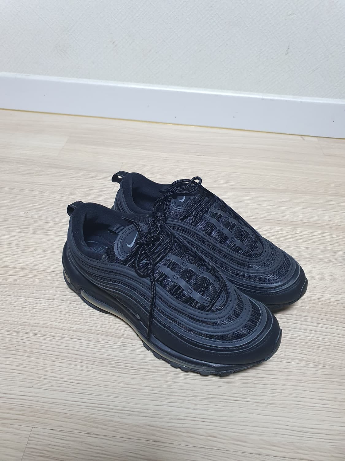 나이키 에어맥스 97 올블랙 운동화 265 상품이미지2