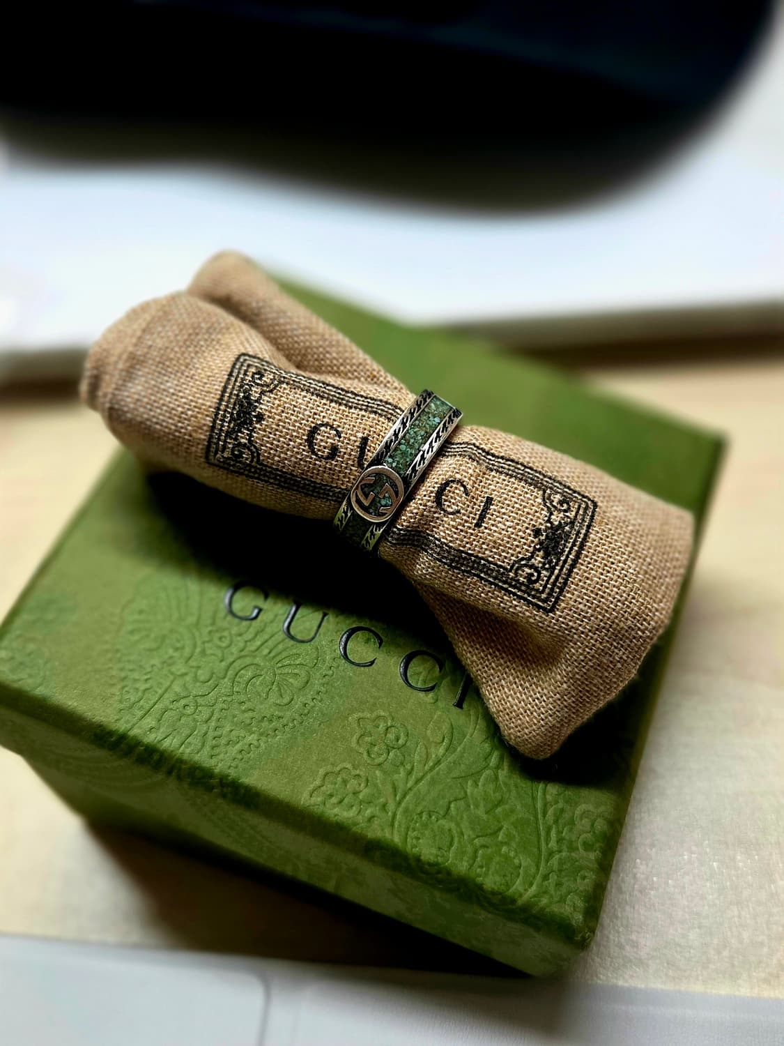 구찌 인터로킹 반지 19호 상품이미지1