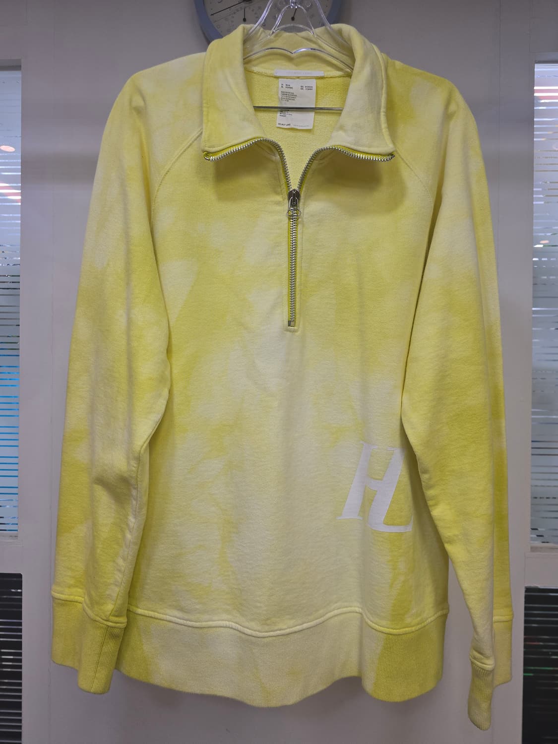 헬무트 랭 옐로우 하프 집업 맨투맨 XL 상품이미지1