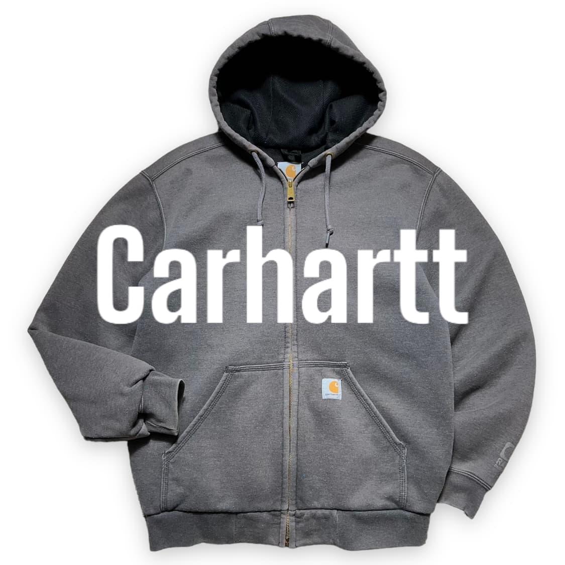칼하트 그레이 써멀 후드집업 상품이미지1