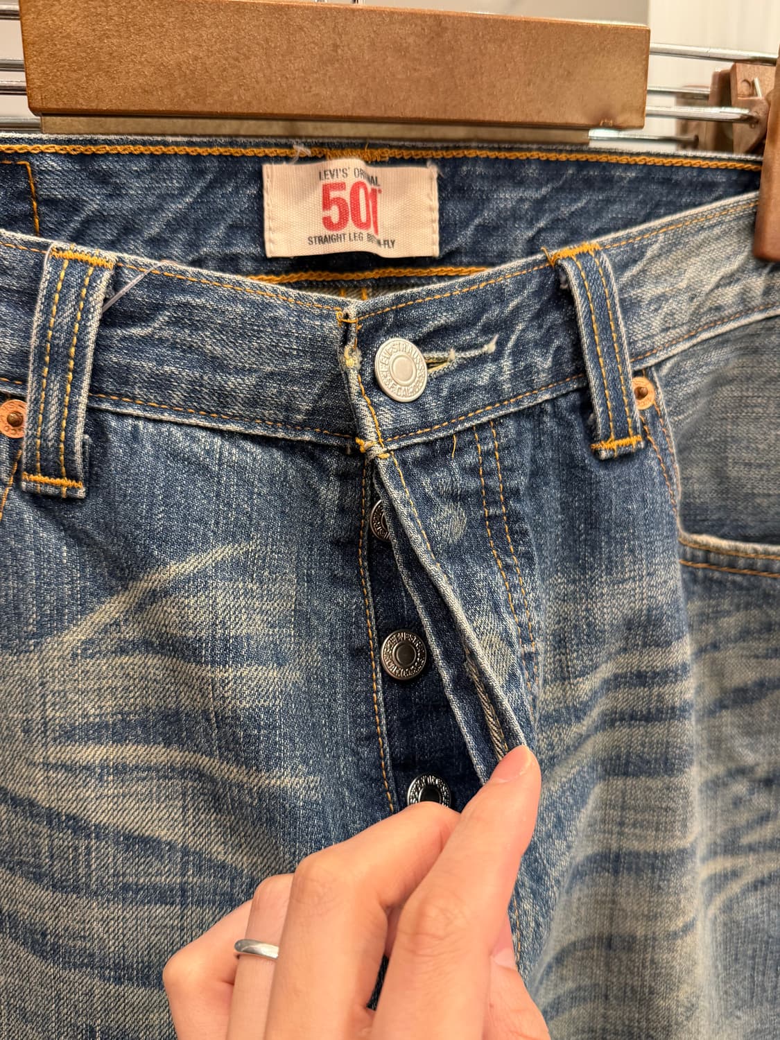 00s Levis 리바이스 빈티지 501 데님 팬츠 (30inch) 상품이미지3