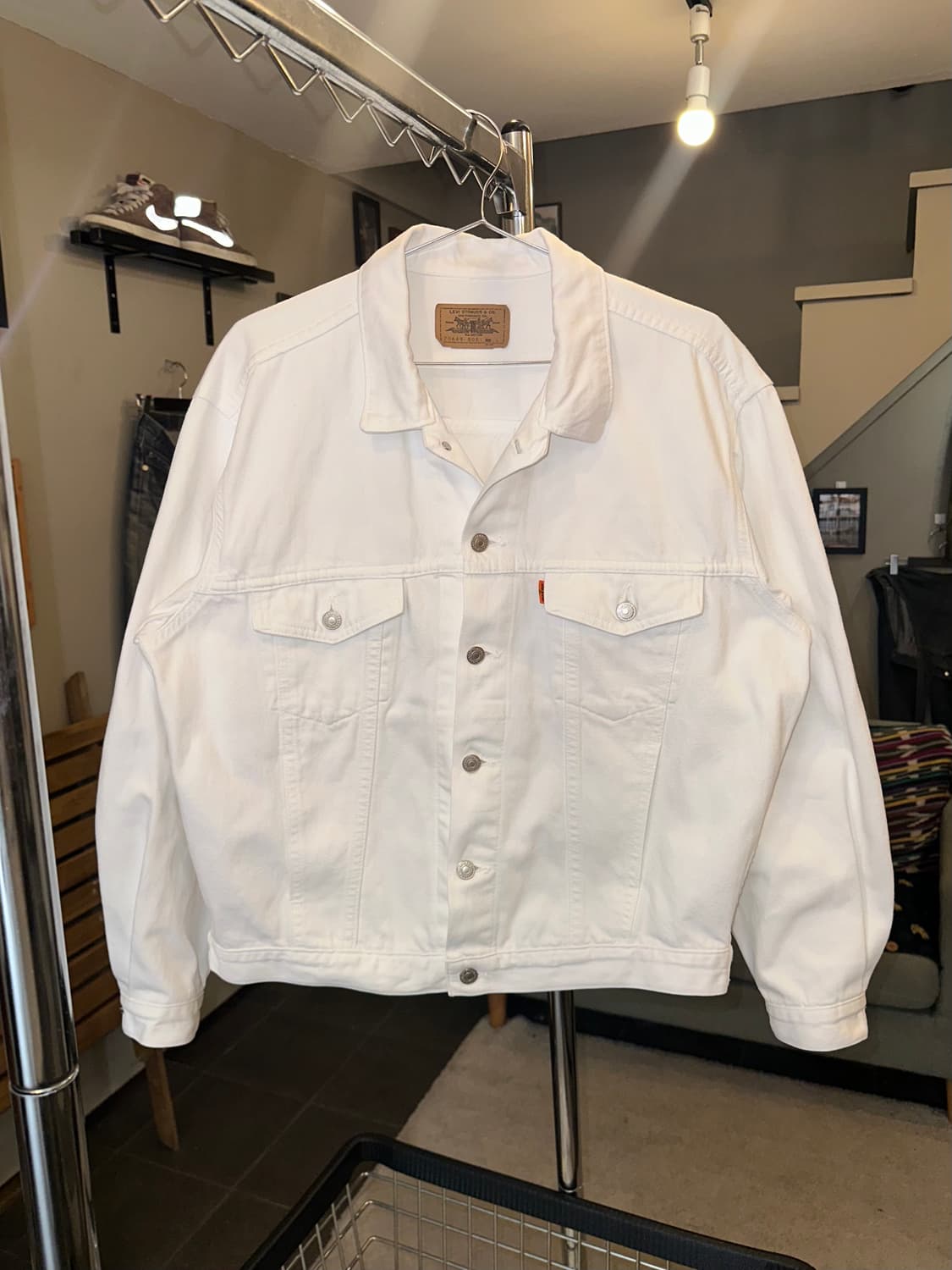 80’s Levi’s Japan white trucker jacket 상품이미지4