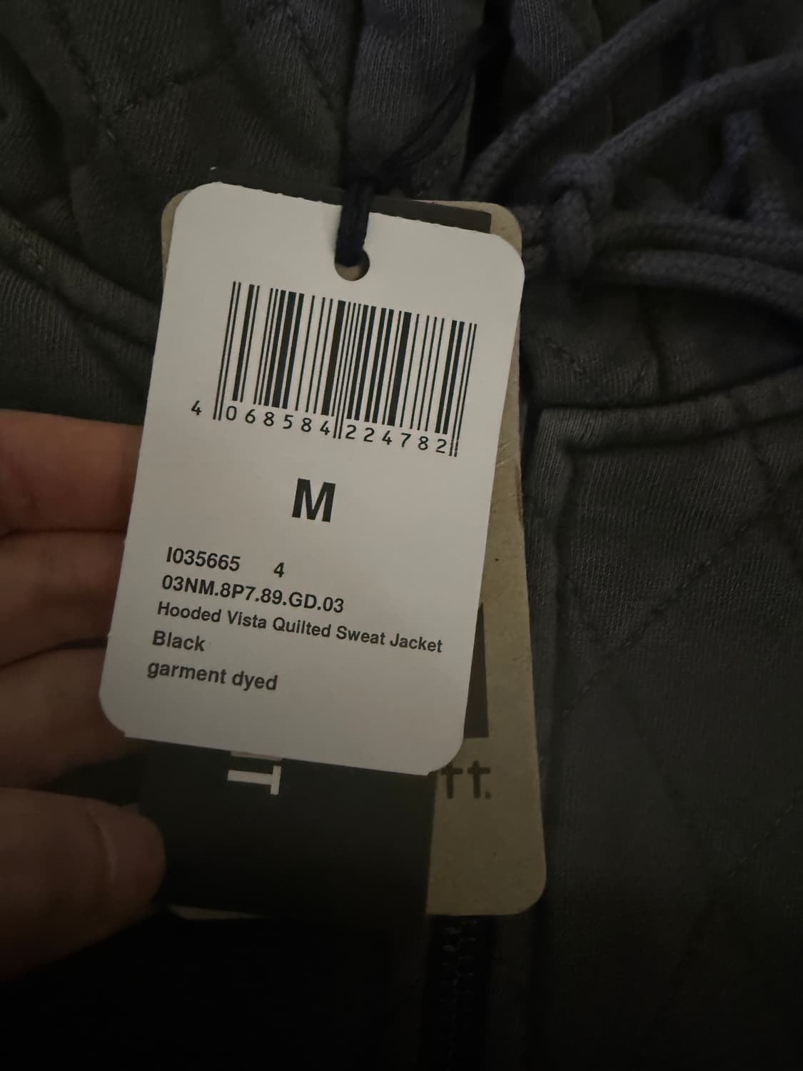 M사이즈 칼하트WIP 비스타 퀼티드 자켓 차콜 퀼팅 퀄티드 상품이미지3