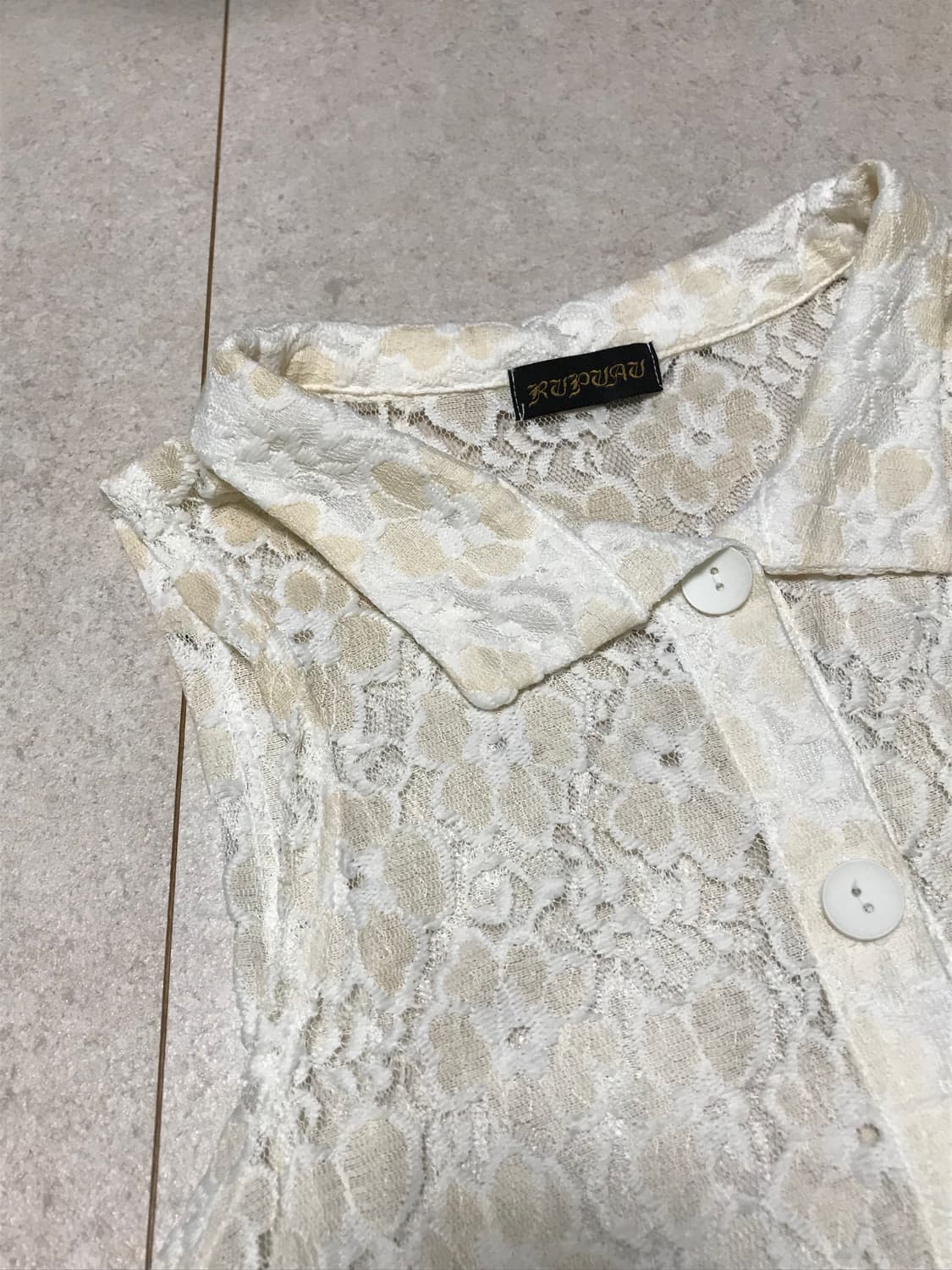 모리걸 레이스 나시 셔츠블라우스 슬리브리스 오리엔탈 상품이미지2