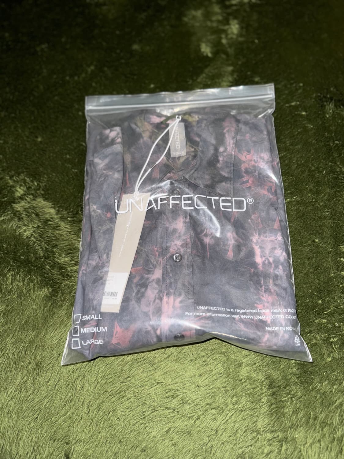 [M] Unaffected 언어펙티드 21FW 다잉 패턴 셔츠 더스크 상품이미지9