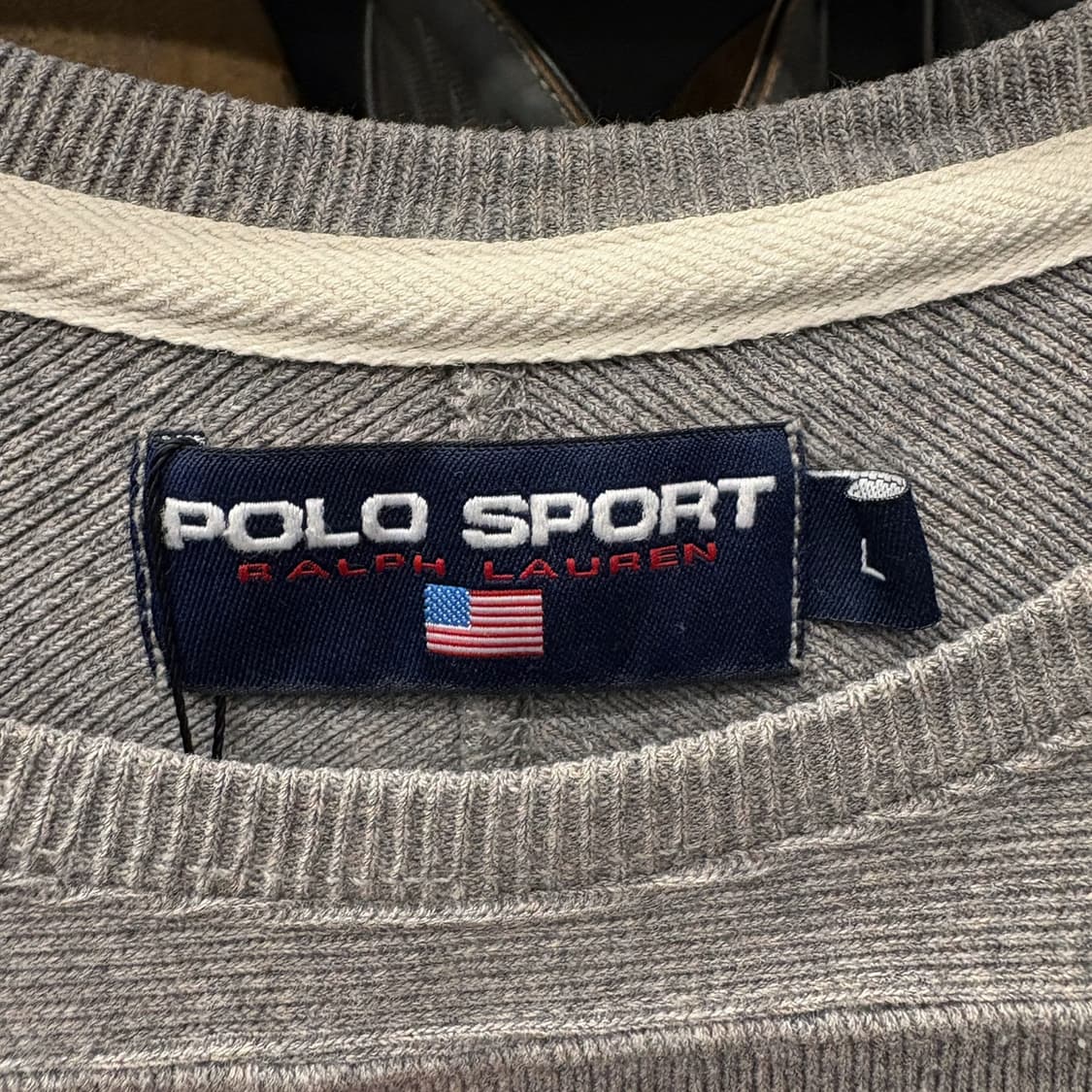 90s 폴로스포츠 바스켓볼 펠트 트레이닝 롱슬리브 티셔츠 N182 상품이미지5