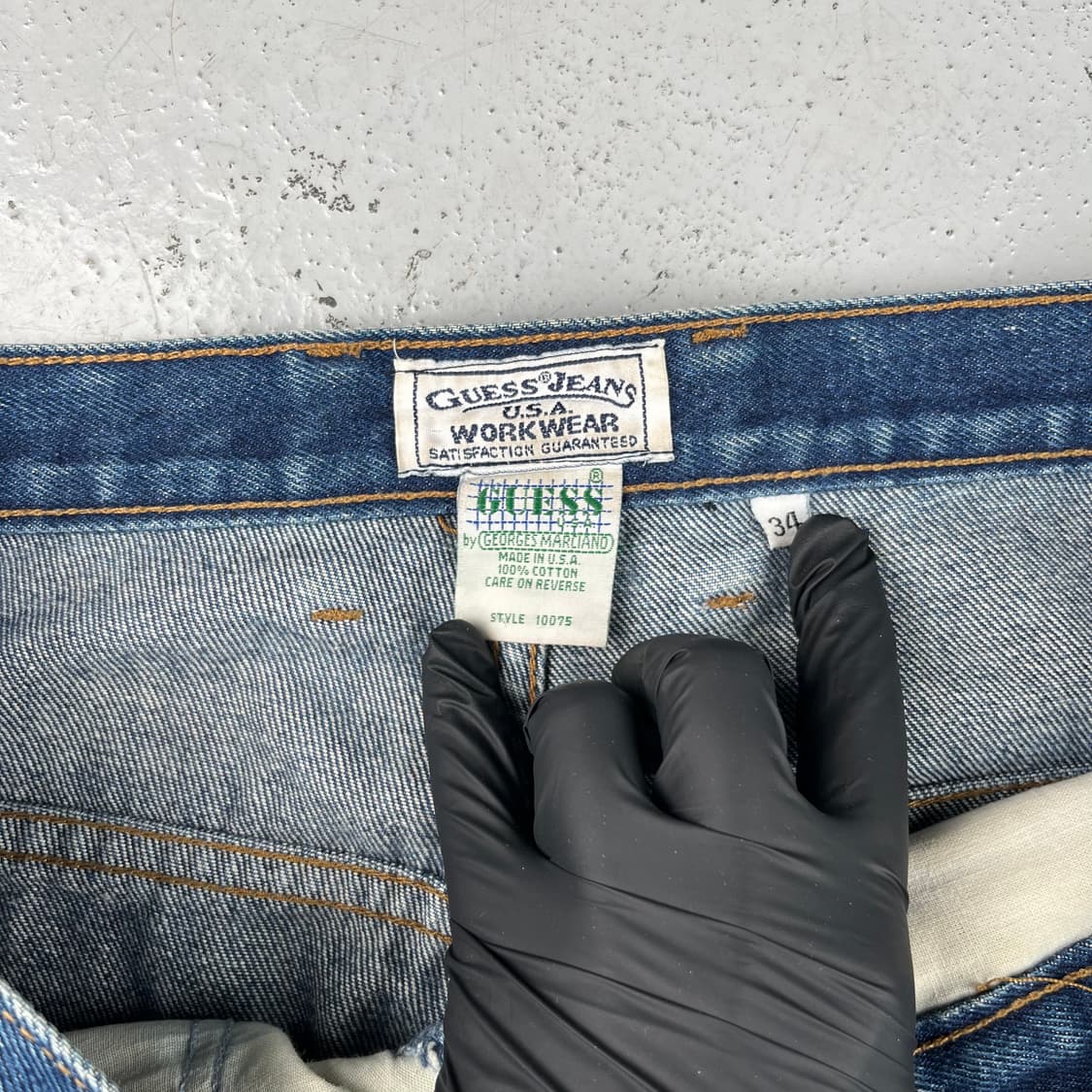 빈티지 게스 by Georges Marciano 카펜터 데님 쇼츠 상품이미지3