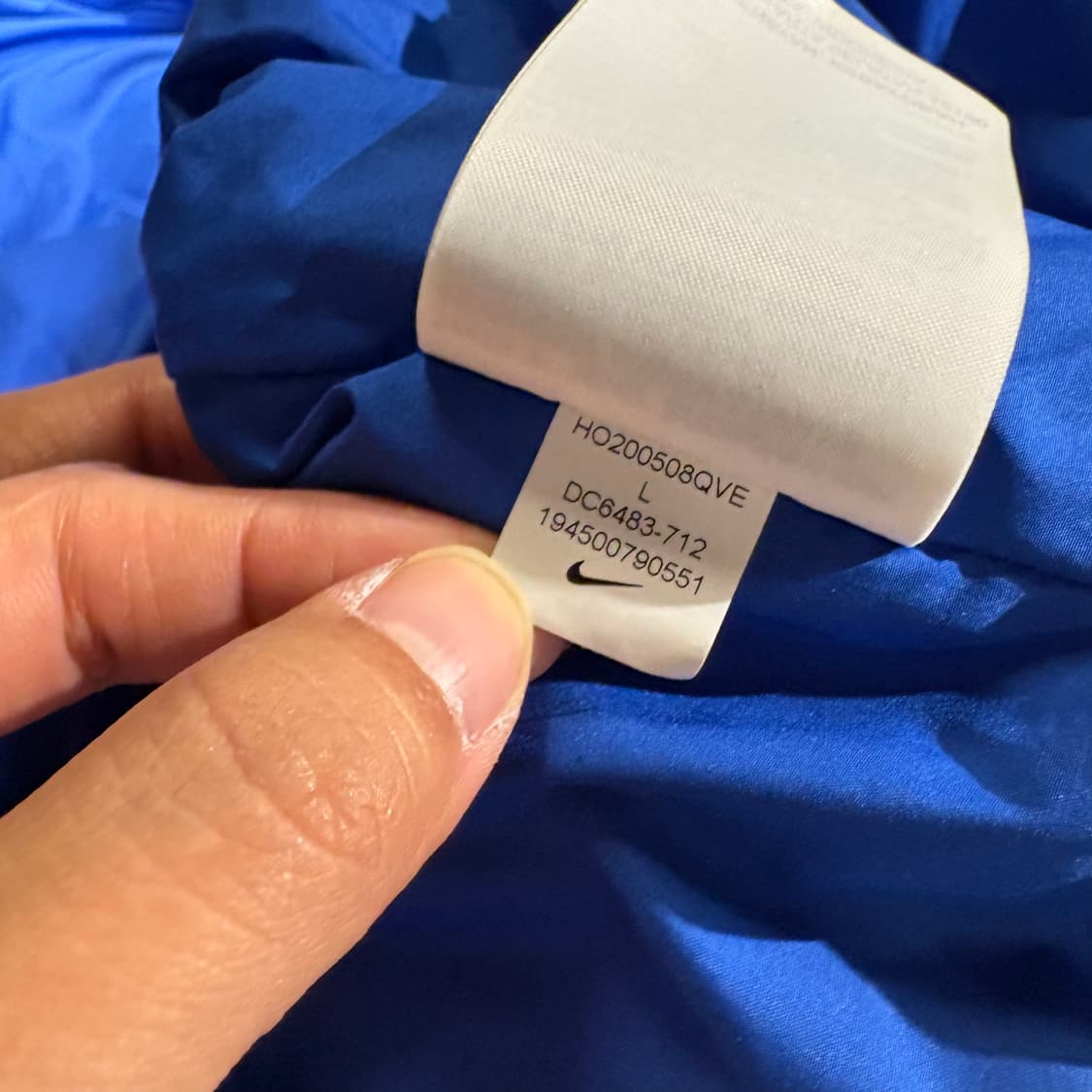 나이키 된장 브라운 배색 빅스우시 올드스쿨 덕다운 오리털 다운 필 패딩  상품이미지7