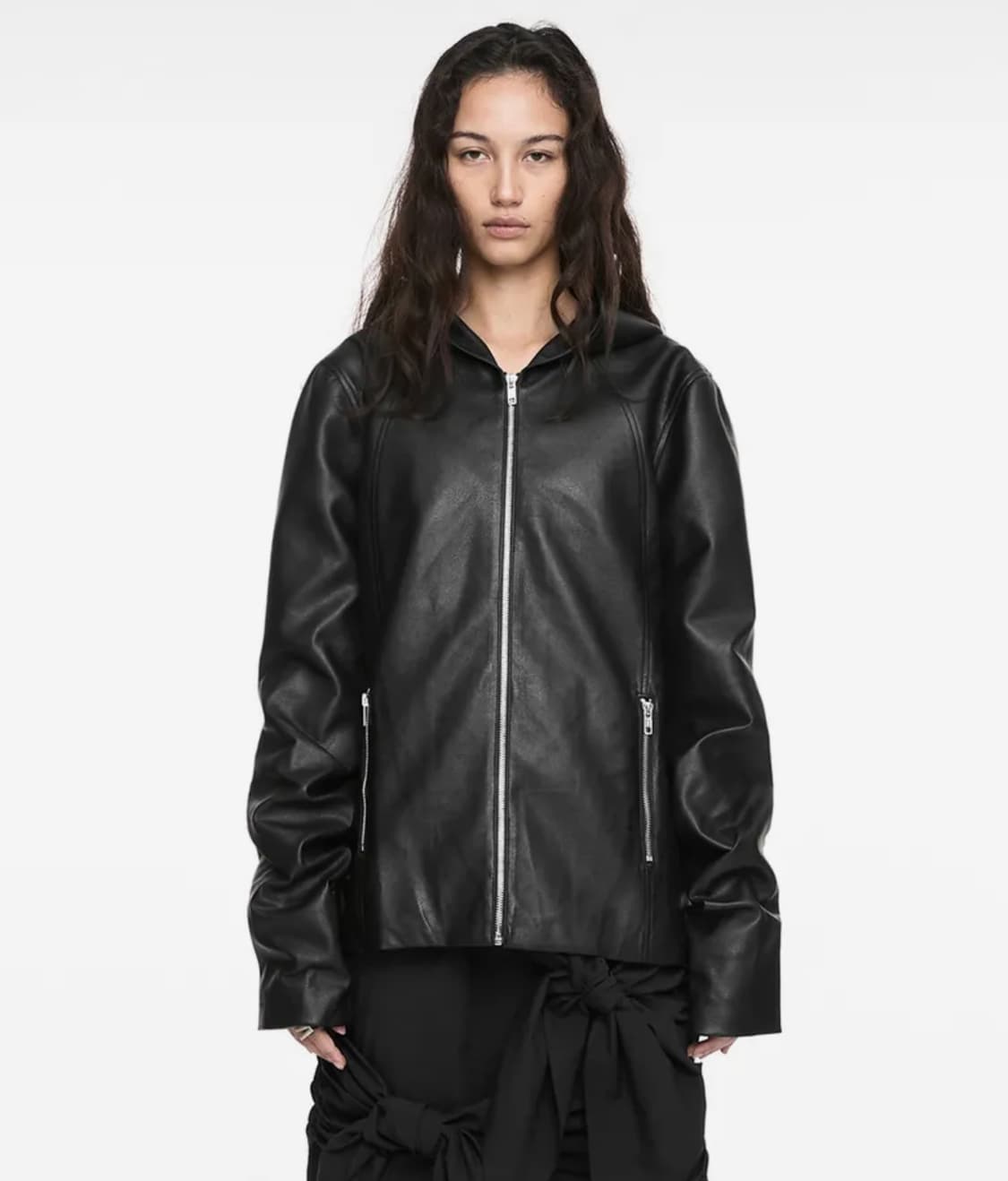 나체 후디 레더자켓 (1사이즈)  상품이미지2