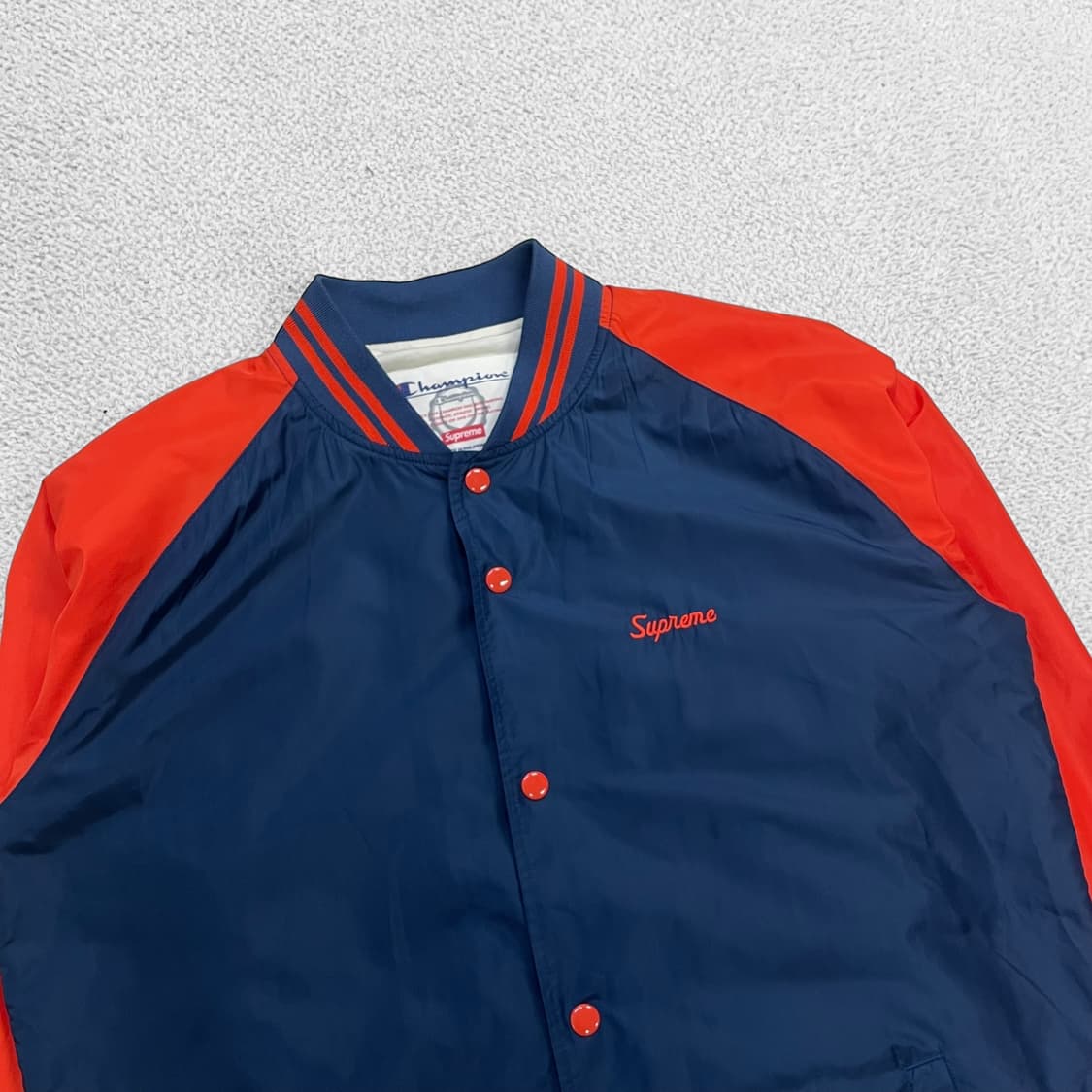 슈프림 x 챔피온 스몰 로고 나일론 바시티 자켓 상품이미지2