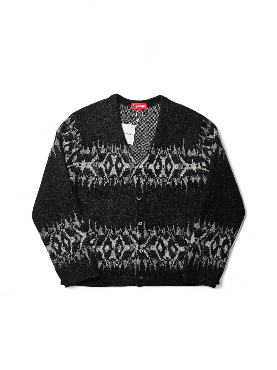 22fw 슈프림 앱스트랙트 스트라이프 모헤어 가디건 S 상품이미지2