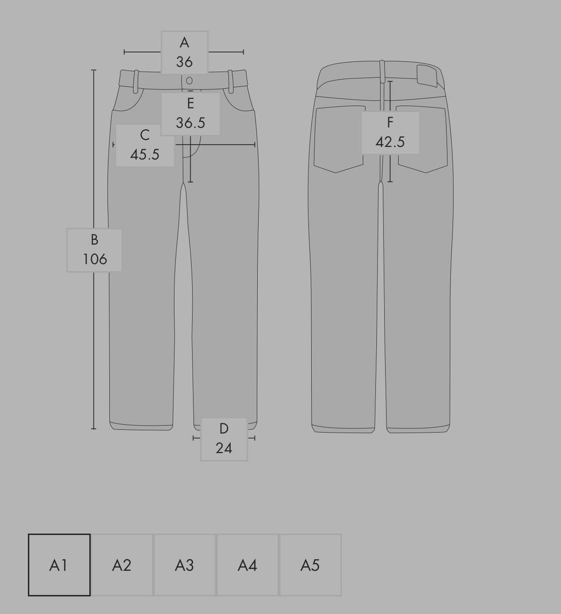 아더에러 Aoker 슬랙스 블랙 a1 새상품 상품이미지7