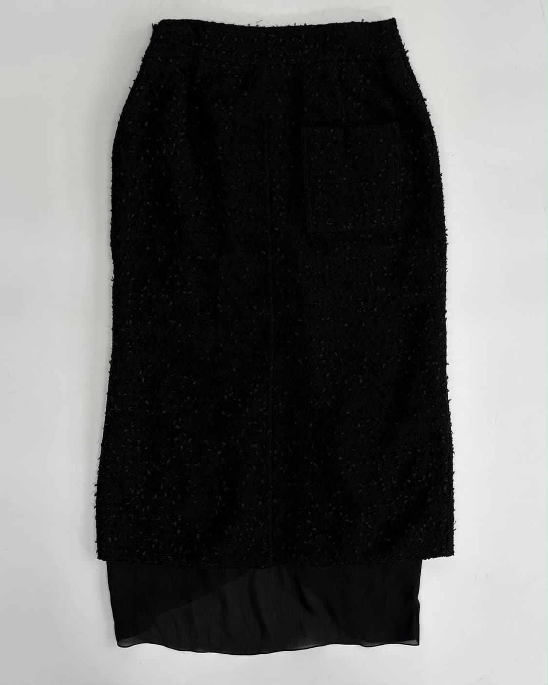 [55/66] 타임 한섬 TIME 20년신형 트위드 레이어드 쉬폰롱스커트 상품이미지1