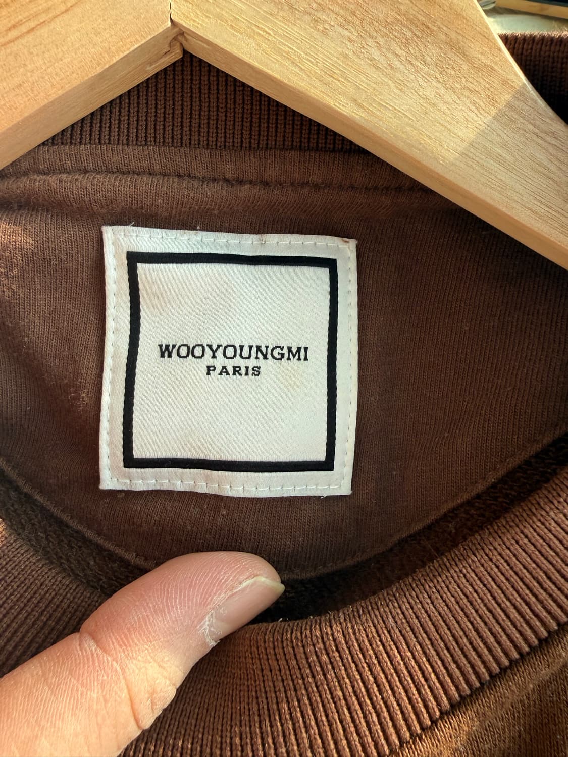 우영미 브라운 맨투맨 38사이즈 상품이미지1