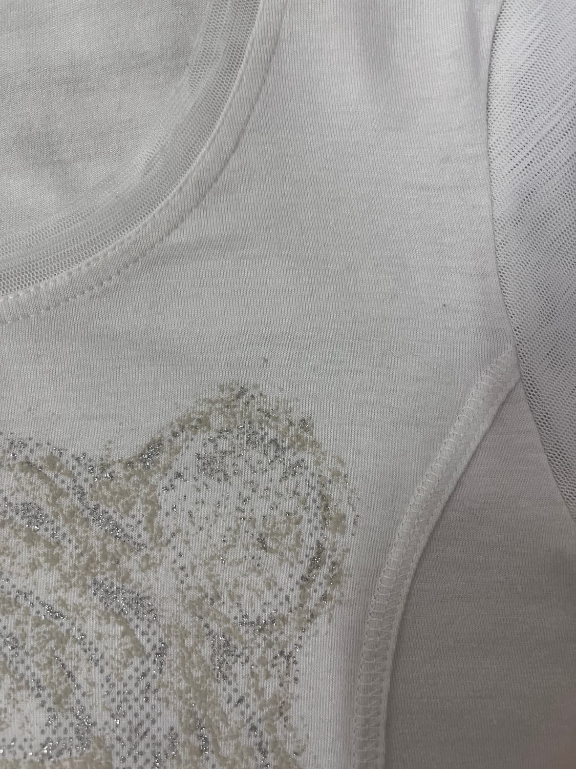 See-through shoulder t-shirts 상품이미지5