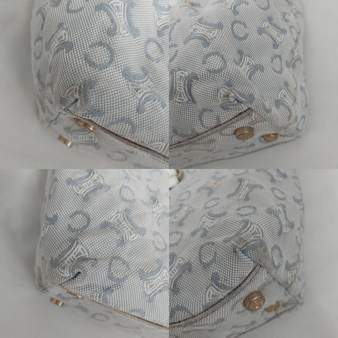 셀린느 트리오페 스카이블루 캔버스 숄더백 (정품) 상품이미지7