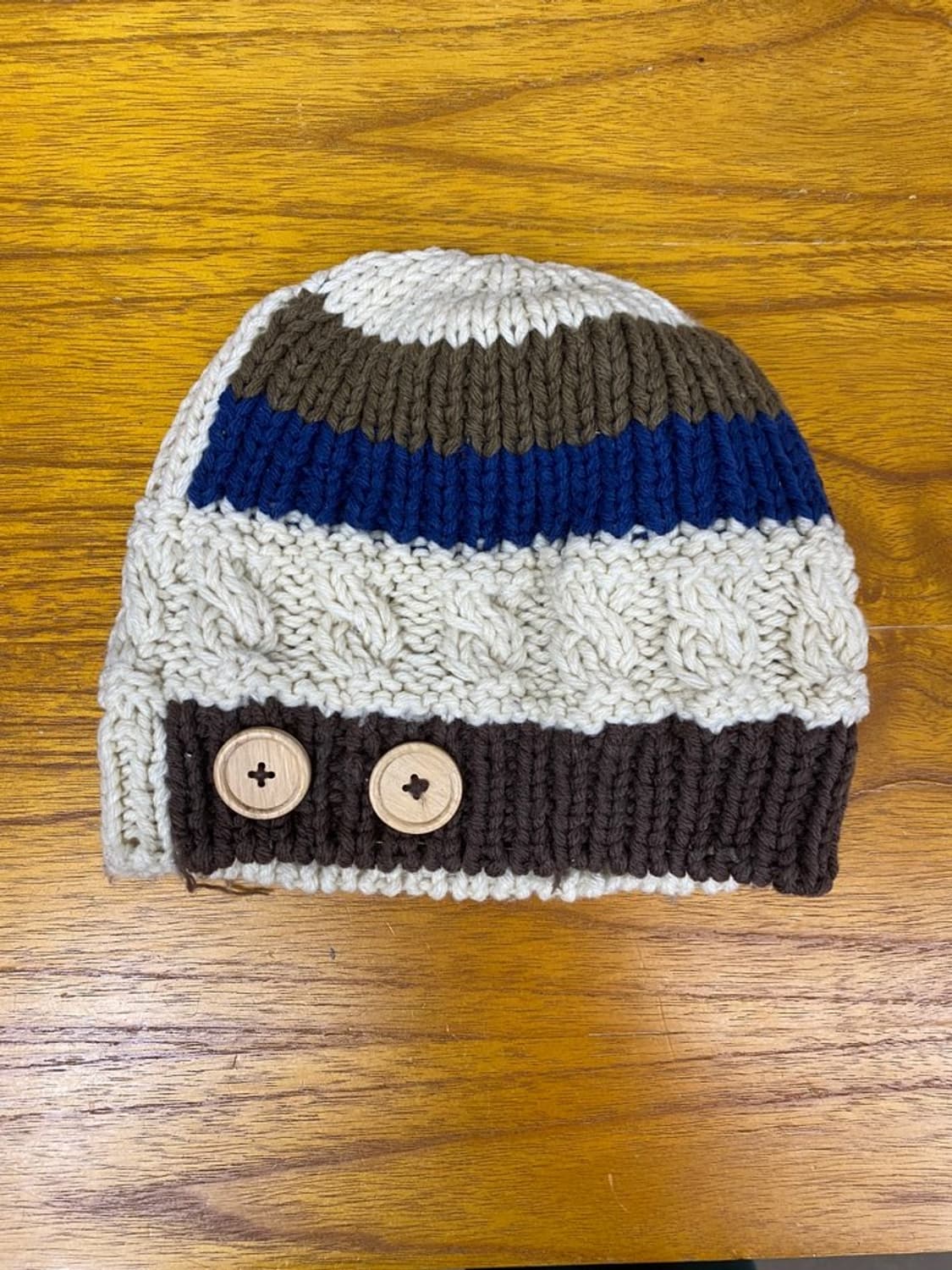 빈티지 컬러블럭 비니 상품이미지1