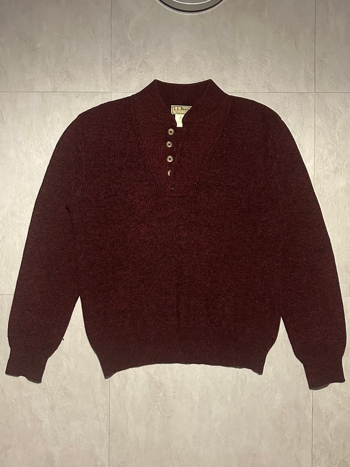 L.L.Bean 빈티지 버건디 니트 상품이미지2