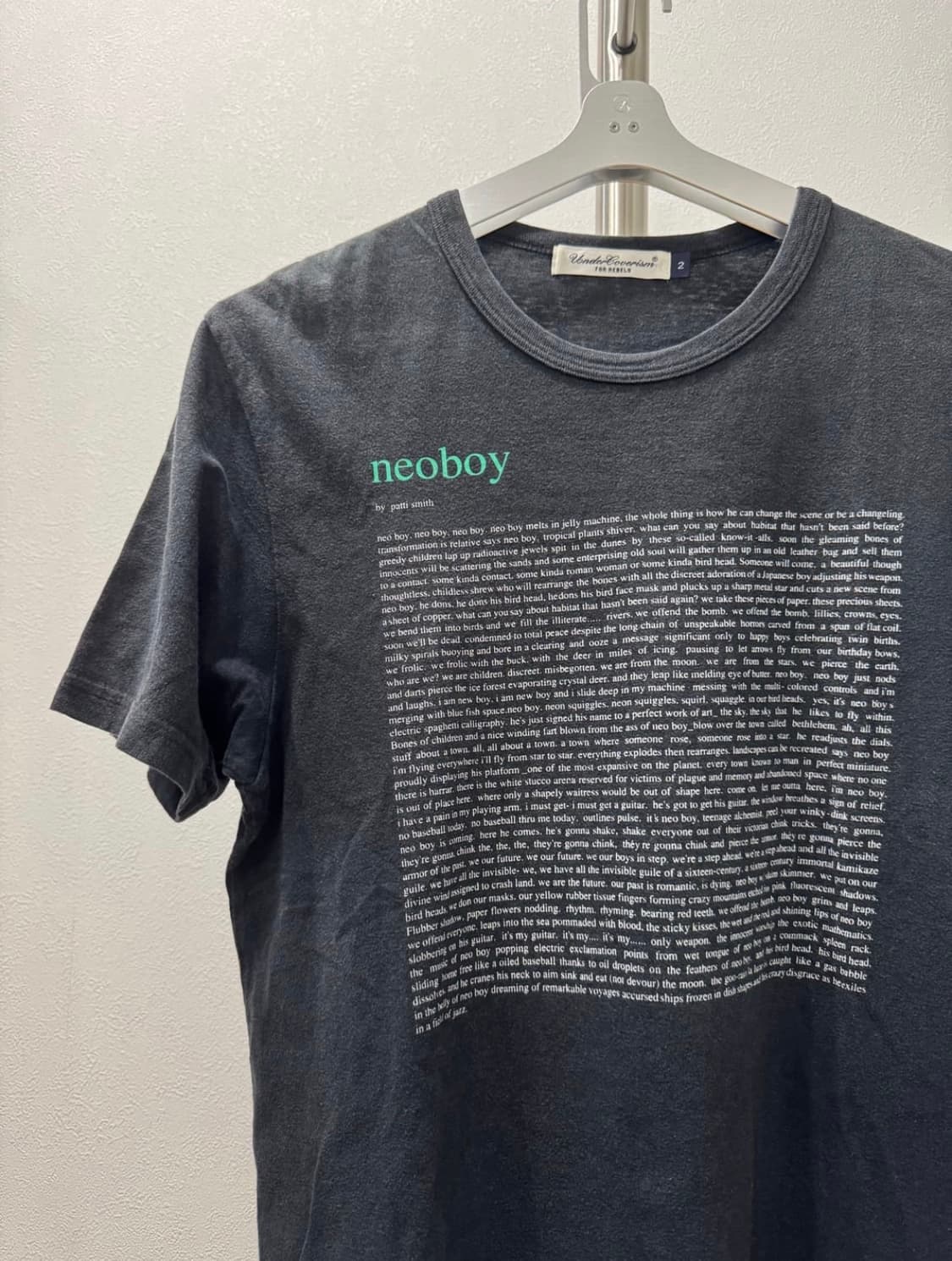 (구매) 언더커버 09ss 패티스미스 네오보이 티셔츠 상품이미지1