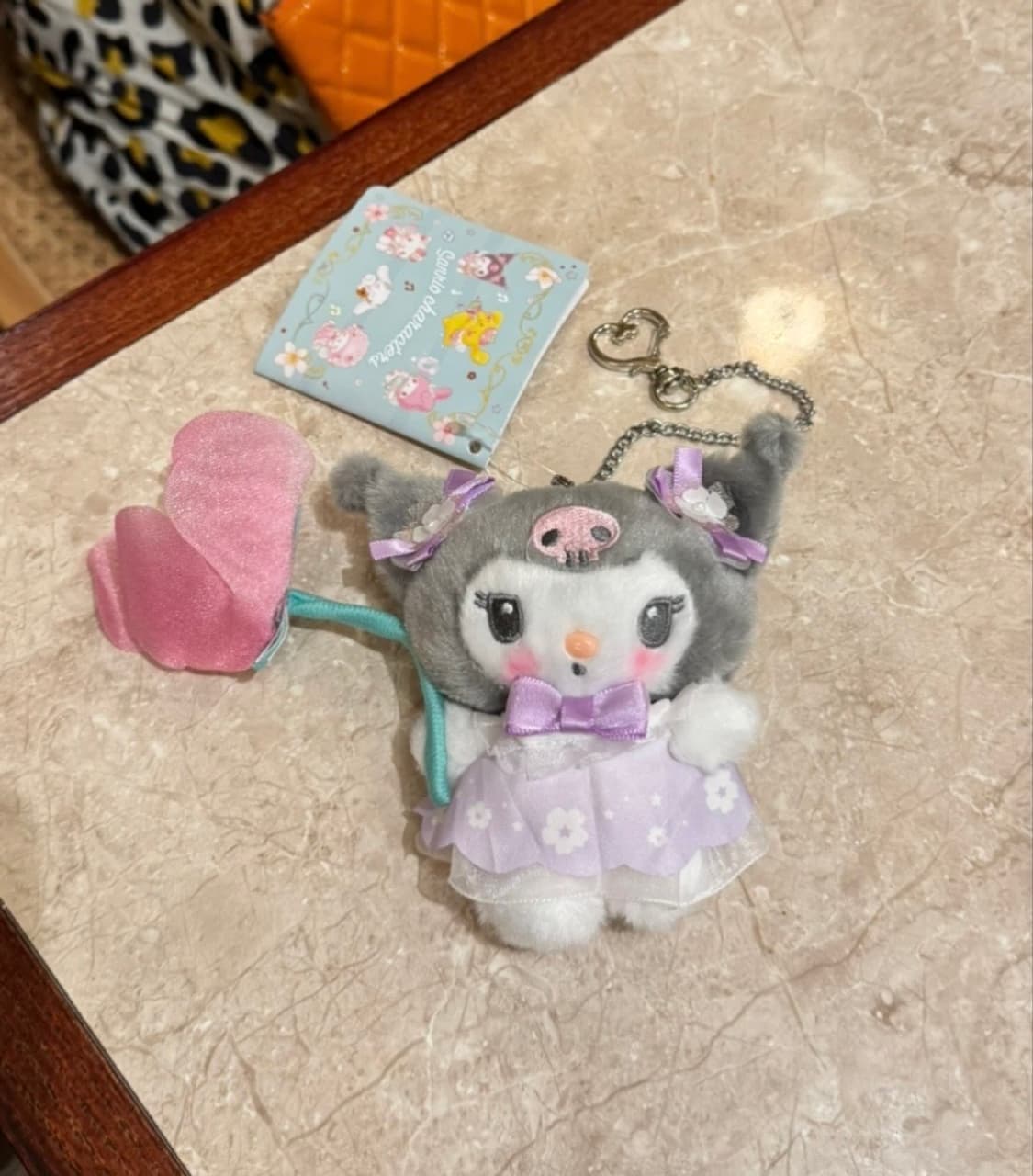 플라워 쿠로미 하트 체인 키링 상품이미지4