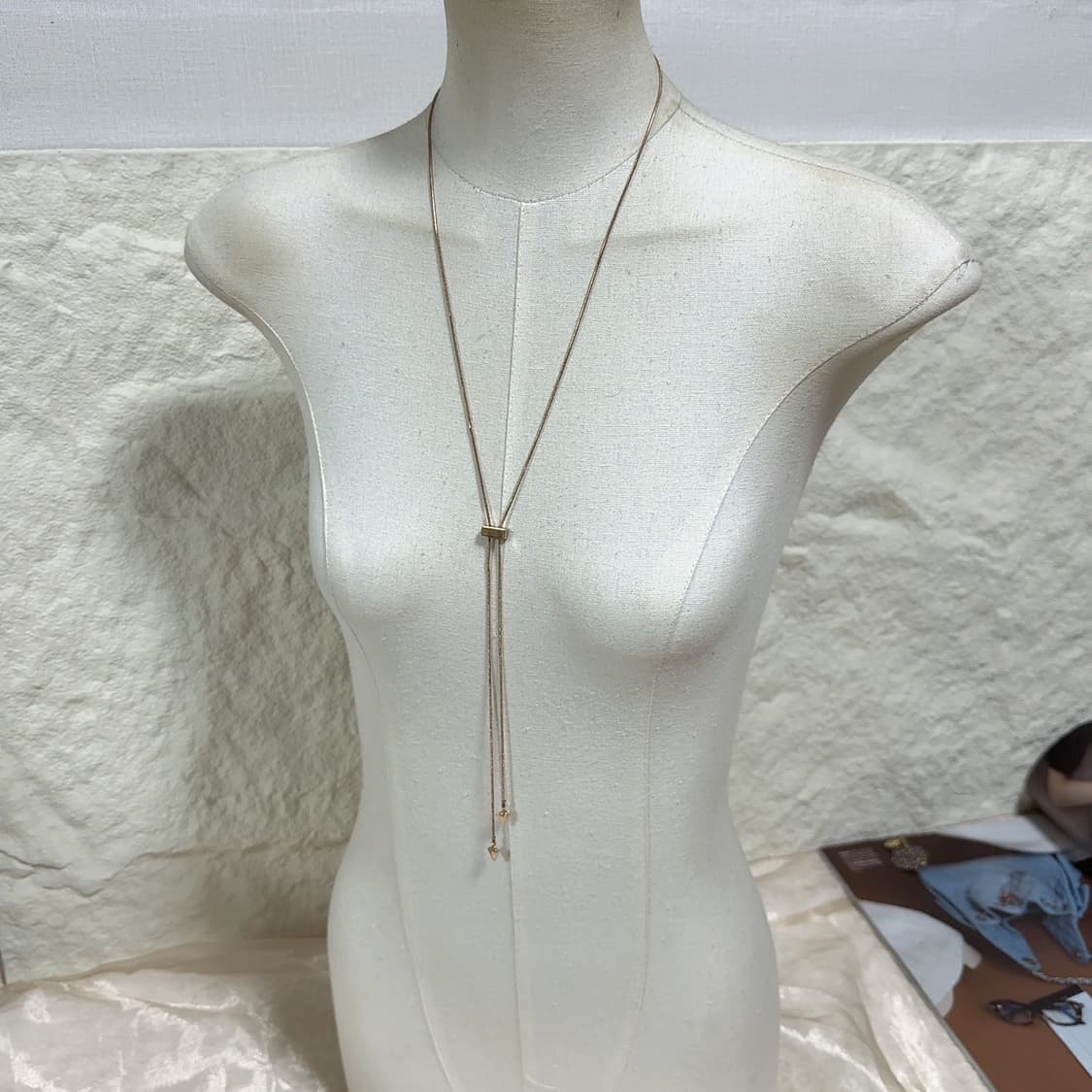 빈티지 스네이크체인 조절 목걸이 상품이미지1