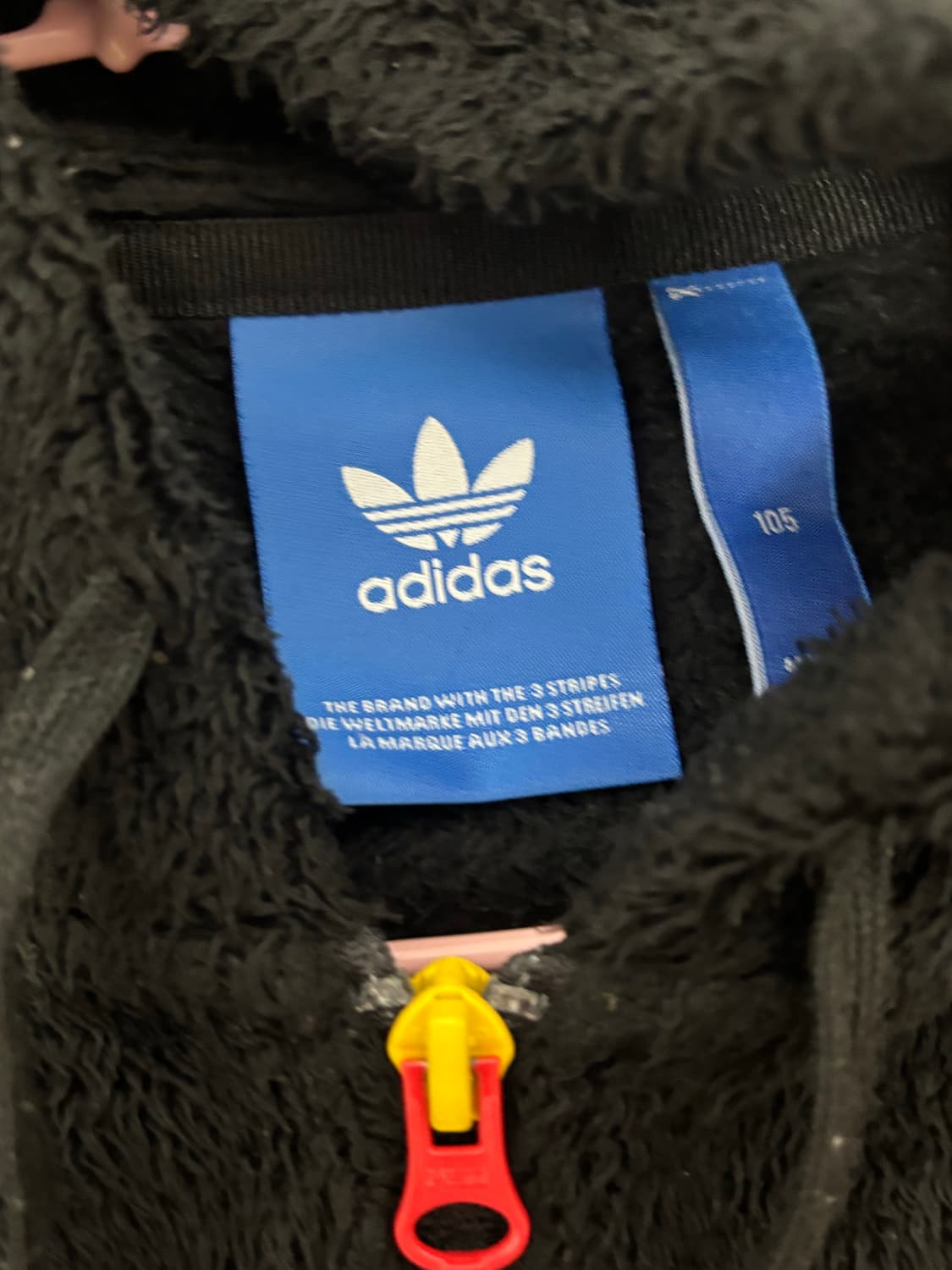 아디다스 아디 빅로고 블랙 카모 털 후리스 플리스 후드집업 후집 상품이미지6