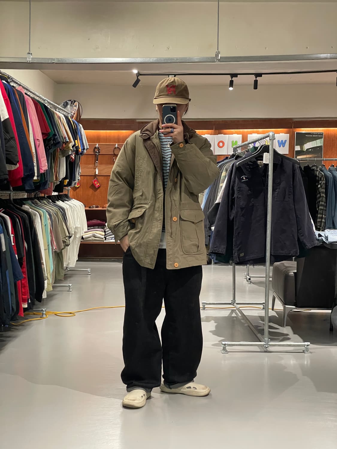 빈티지 사파리 헌팅 자켓 (내피 분리 가능)   상품이미지3