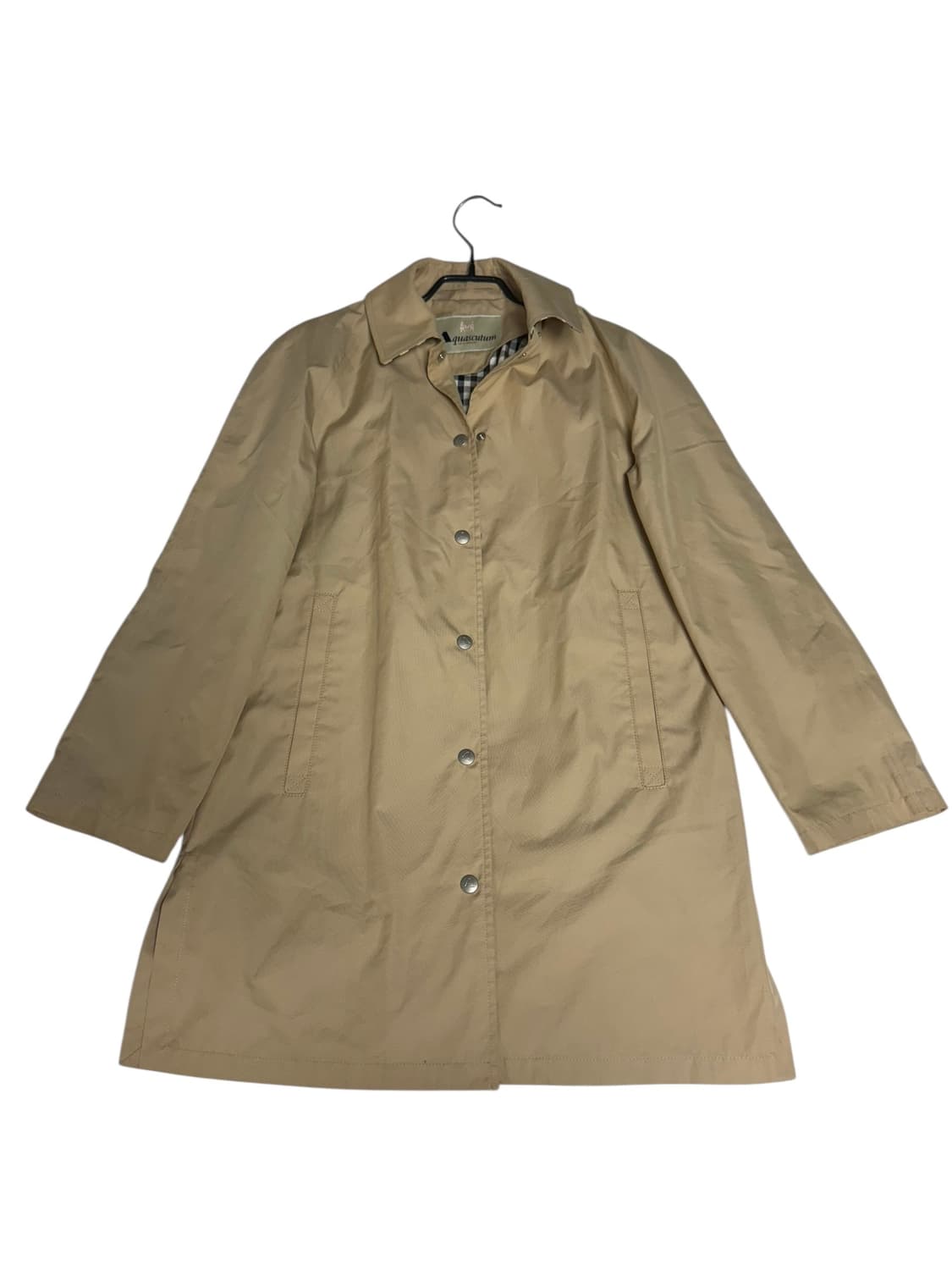 Aquascutum London 베이지 바바리 자켓 (체크 안감) 상품이미지1