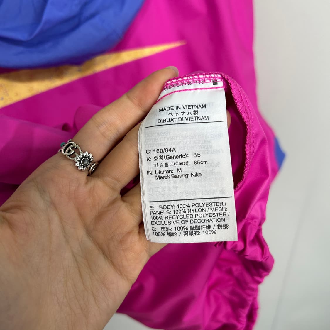 나이키 여성 클래쉬 아이콘 바람막이 M 상품이미지4