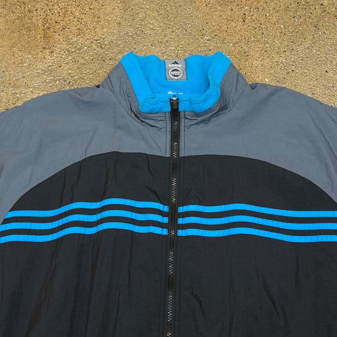 90s USA 빈티지 아디다스 양면 후리스 플리스 바람막이 상품이미지3