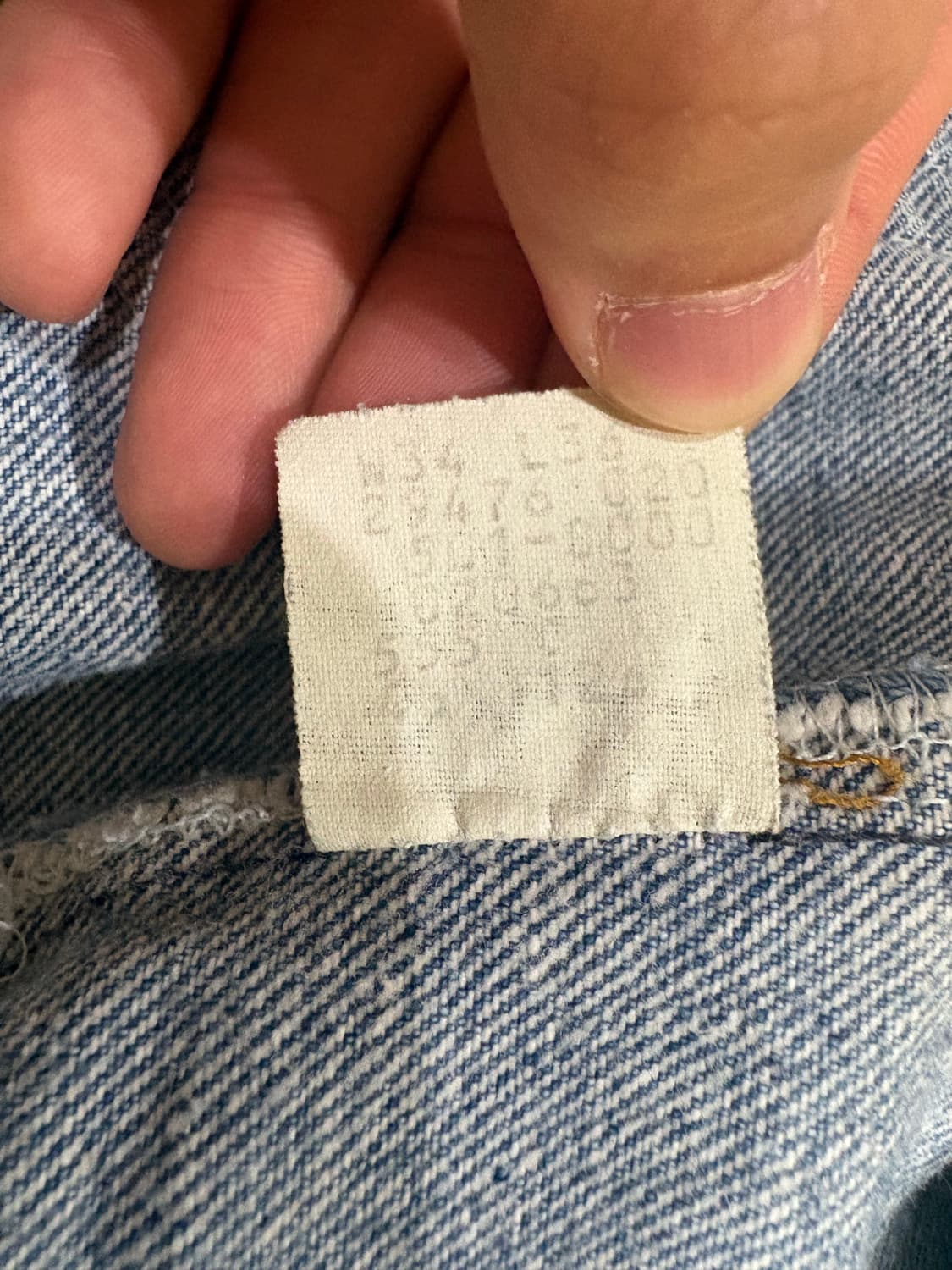 80s USA 리바이스 501 스톤워싱 연청 발렌시아[555] 상품이미지5