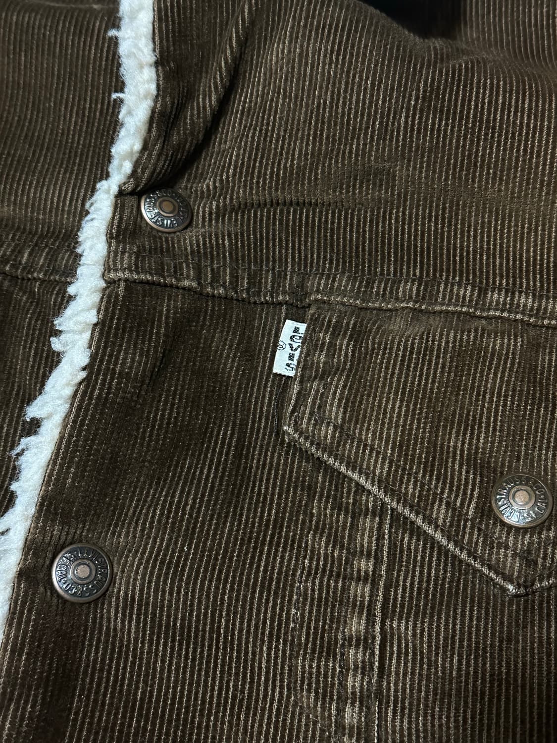 80's 코듀로이 셰르파 트러커 상품이미지6