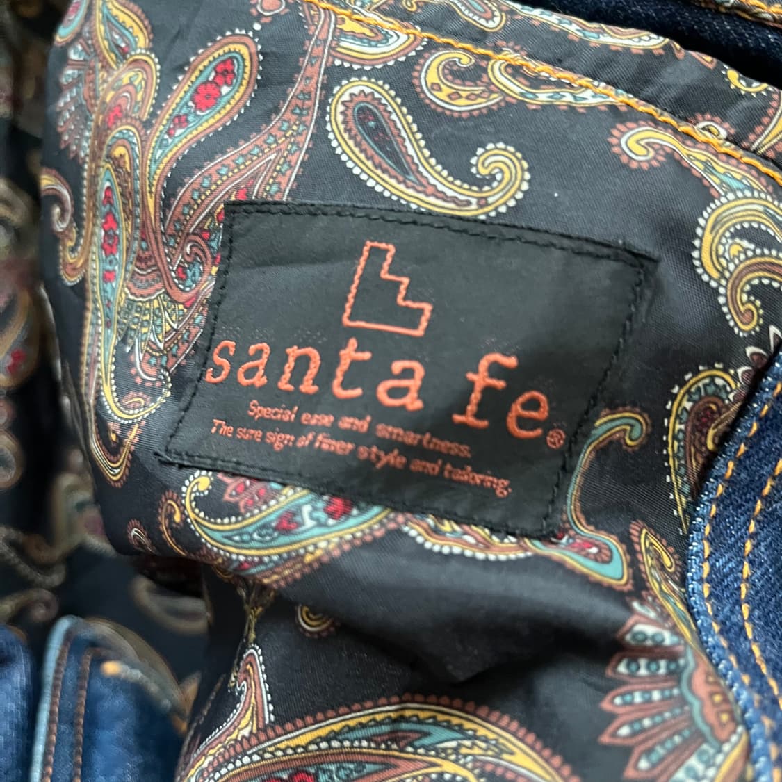 Santafe . 일본빈티지 데님 봄버자켓 상품이미지3