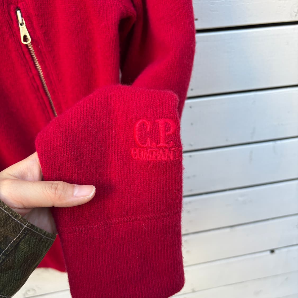 C.P Company CP컴퍼니 고글 니트 후드집업 상품이미지3