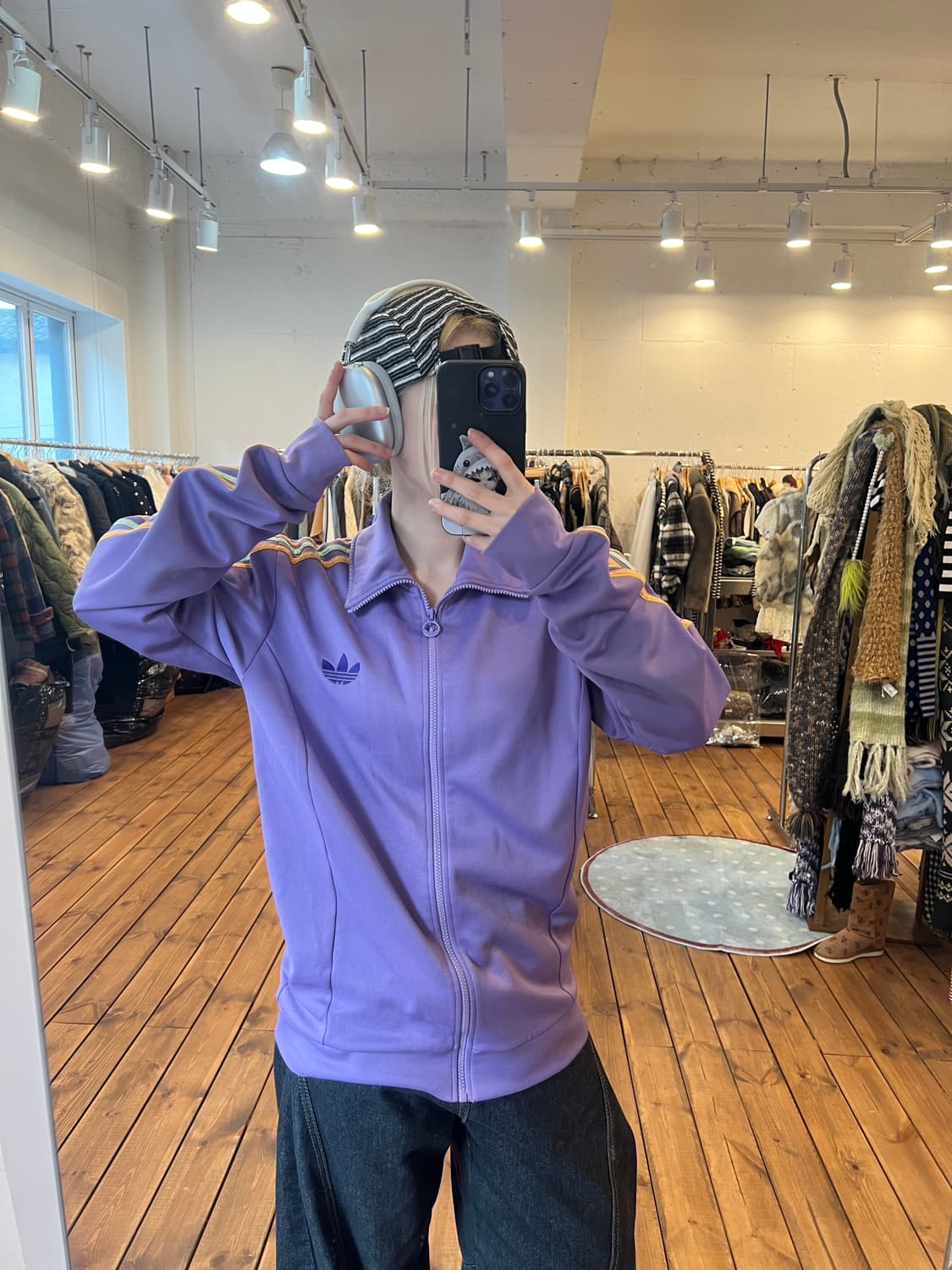 아디다스 연보라 파이어로고 져지 상품이미지2