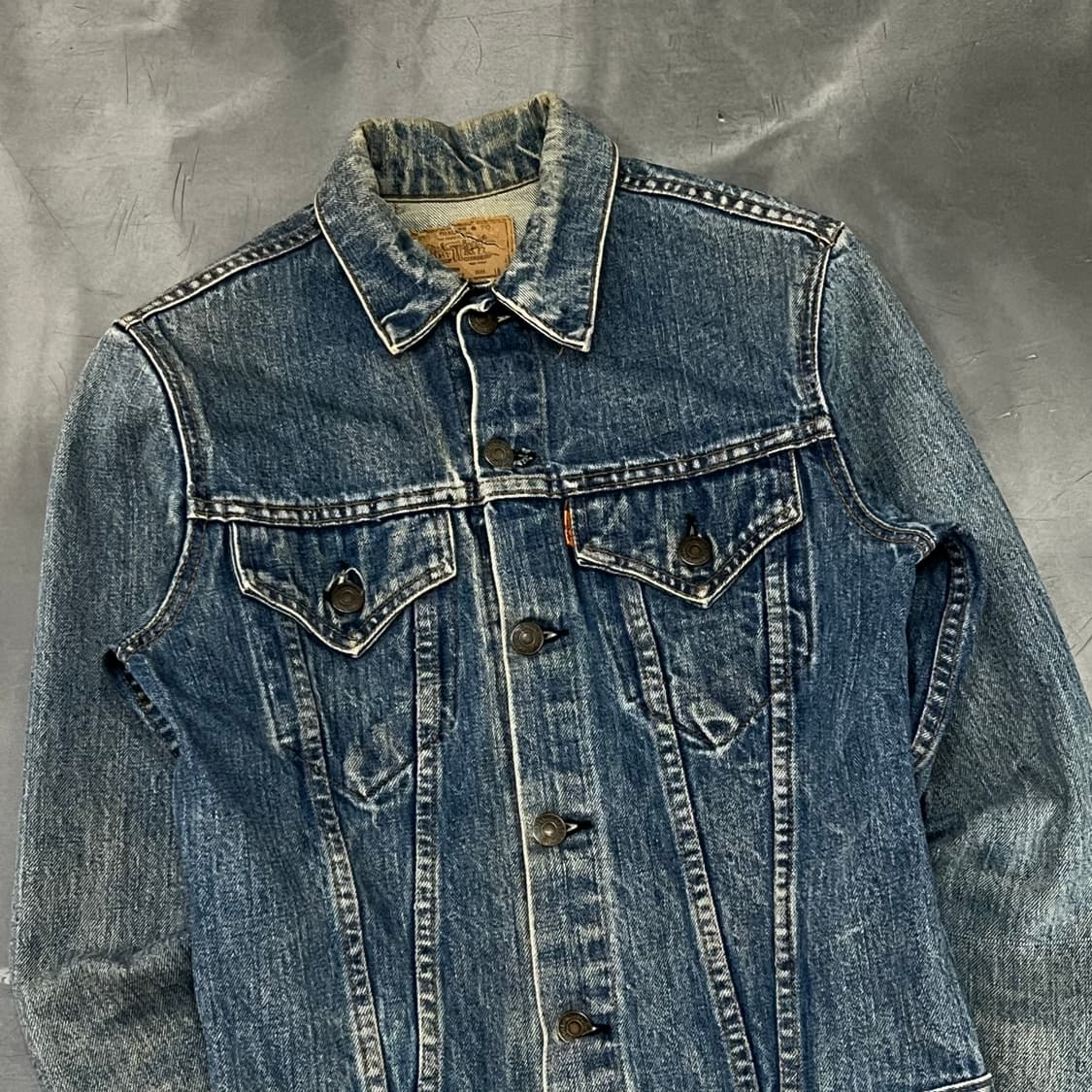  70s 리바이스 오렌지탭 빅E 데님 트러커 자켓 y15917 상품이미지3