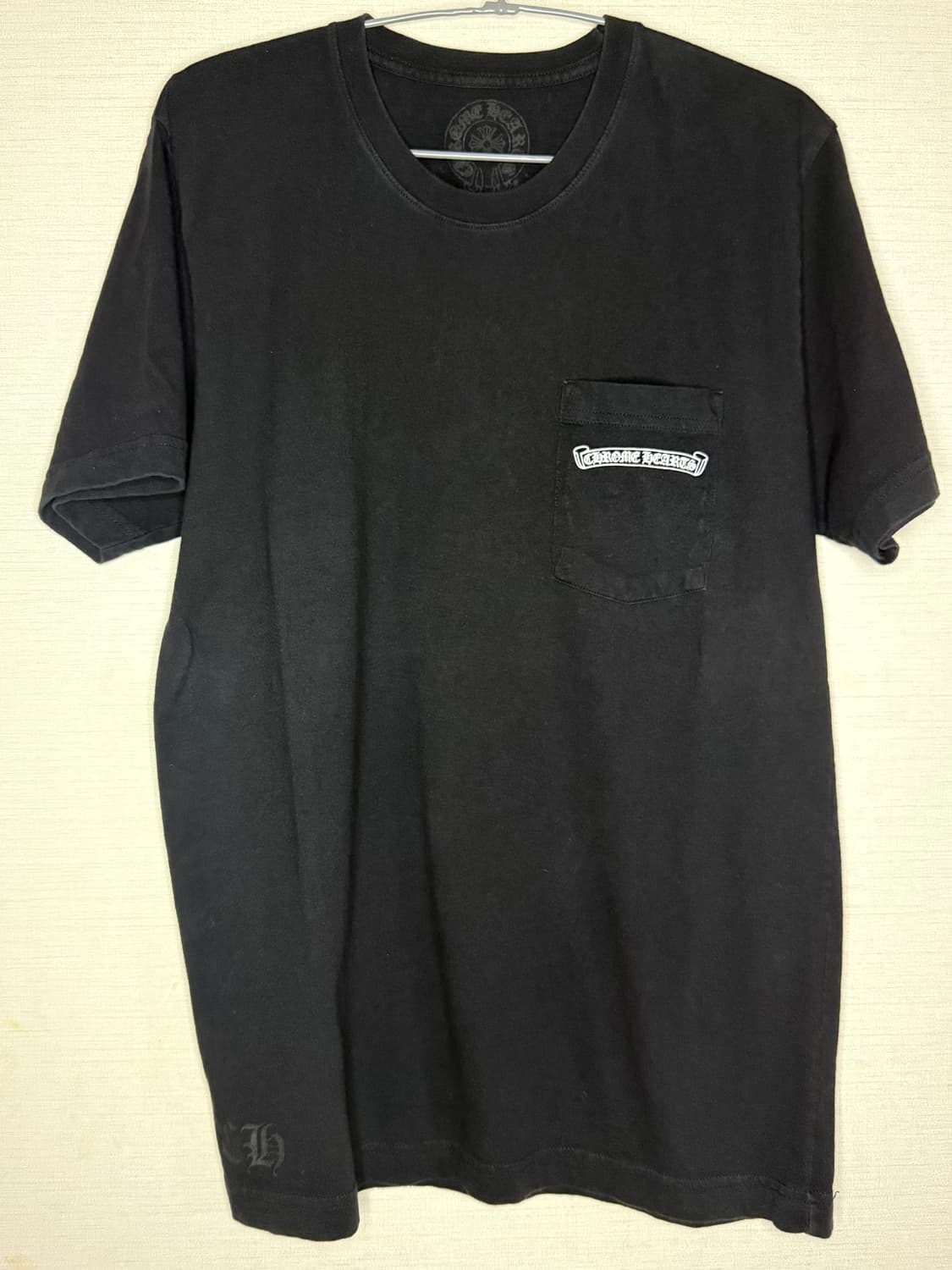 크롬하츠 스크립트 레터 로고 티셔츠 상품이미지2