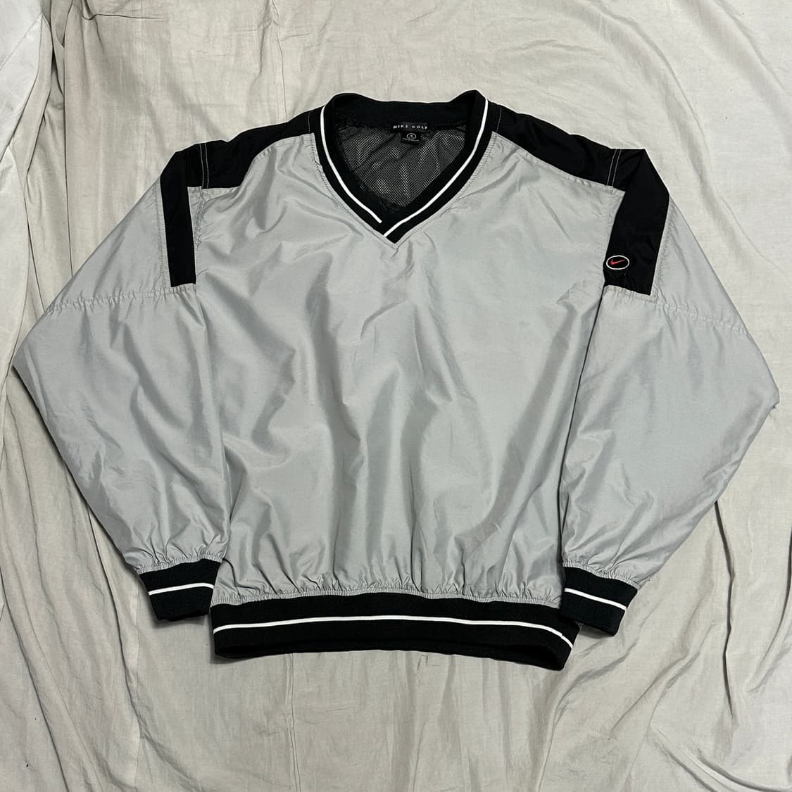 S 90’s 나이키 골프 올드스쿨 V넥 웜업 상품이미지2