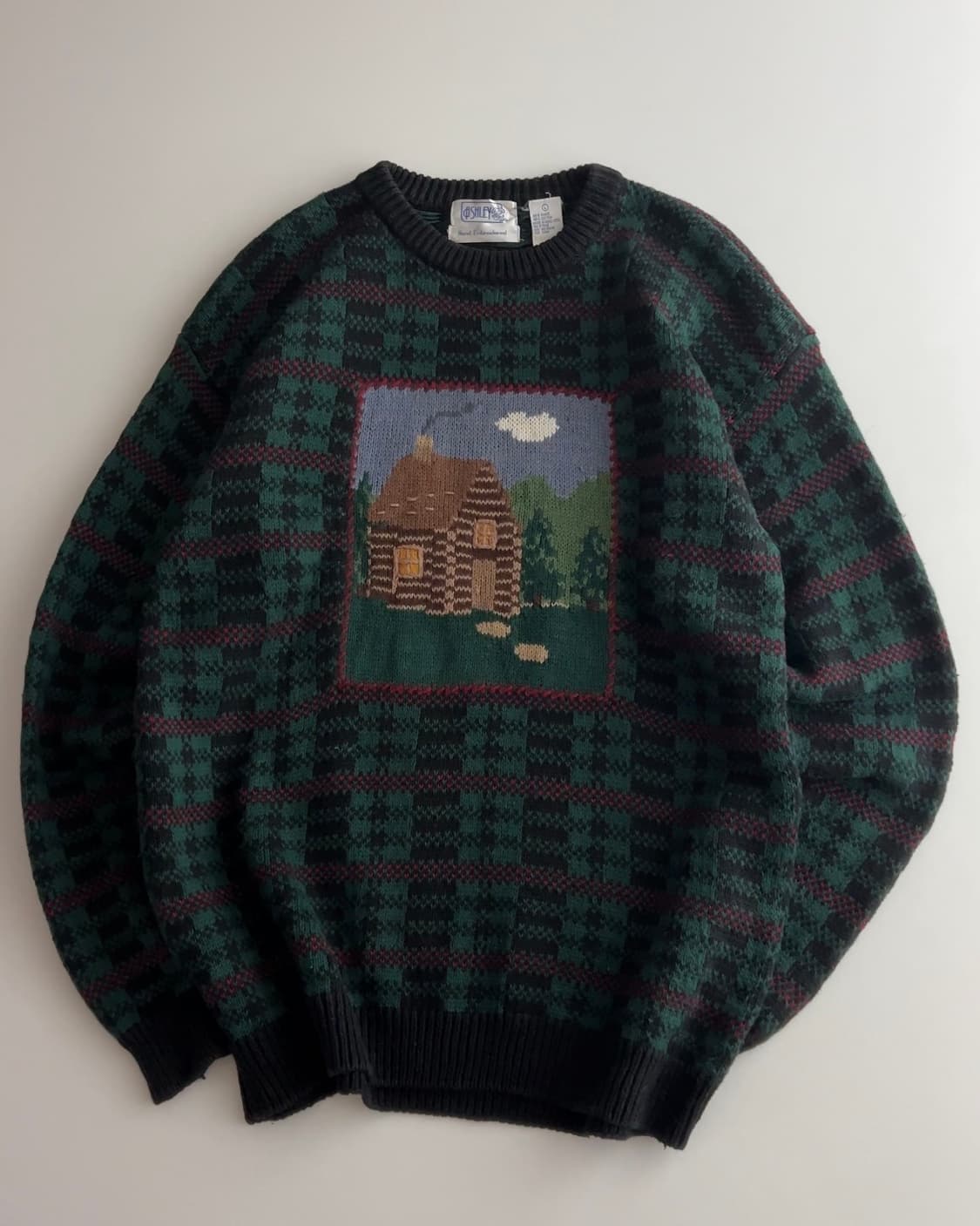 애슐리 린넨 혼방 핸드 자수 니트 스웨터 L 상품이미지2