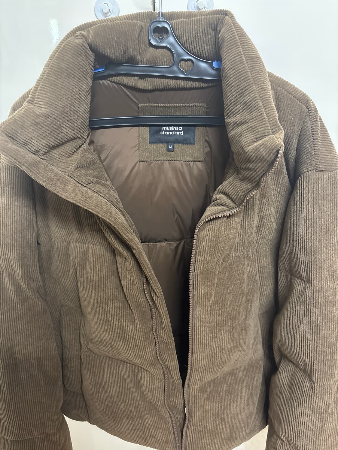 데일리 푸퍼 코듀로이 숏 패딩 재킷 [바로크 브라운] 상품이미지3