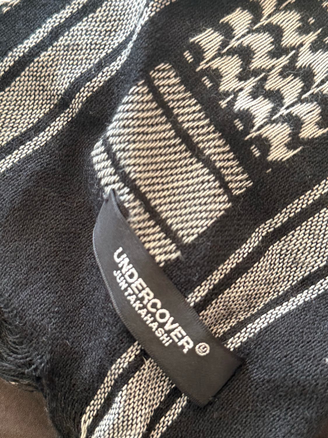 언더커버 스카프 블랙 상품이미지2