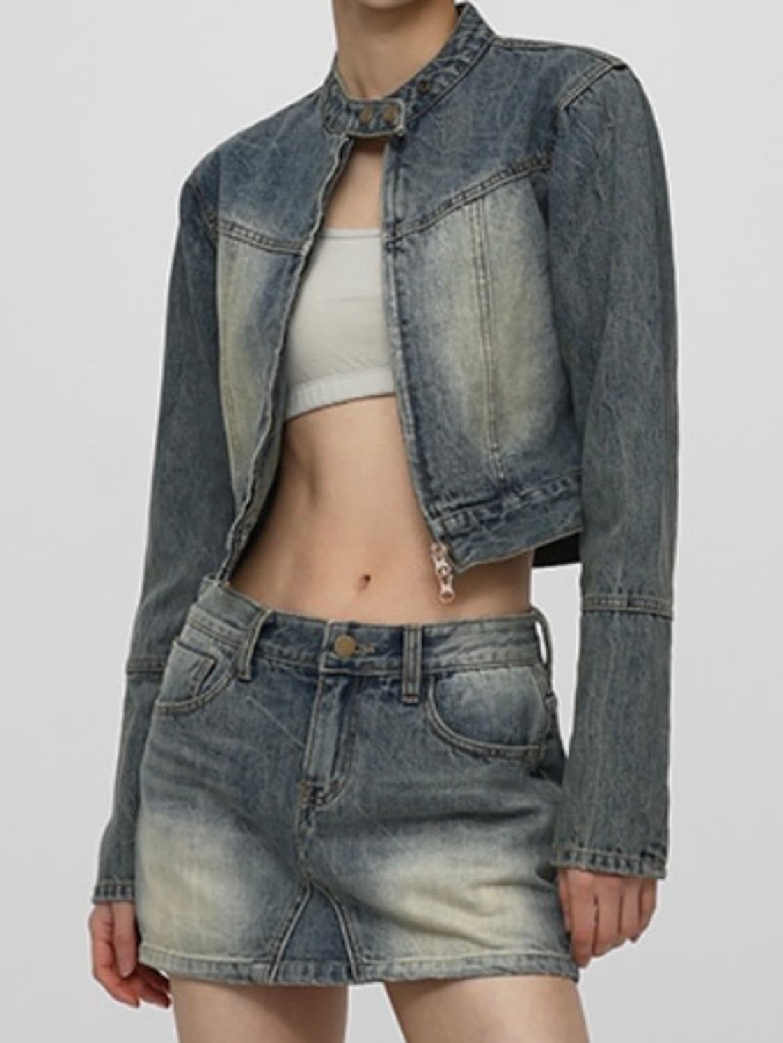 블랙업 데님자켓 상품이미지1