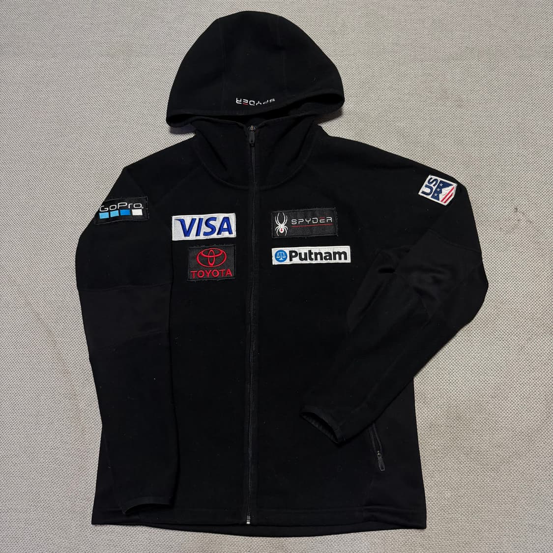 스파이더 US 스키팀 플리스 후디 자켓 상품이미지1