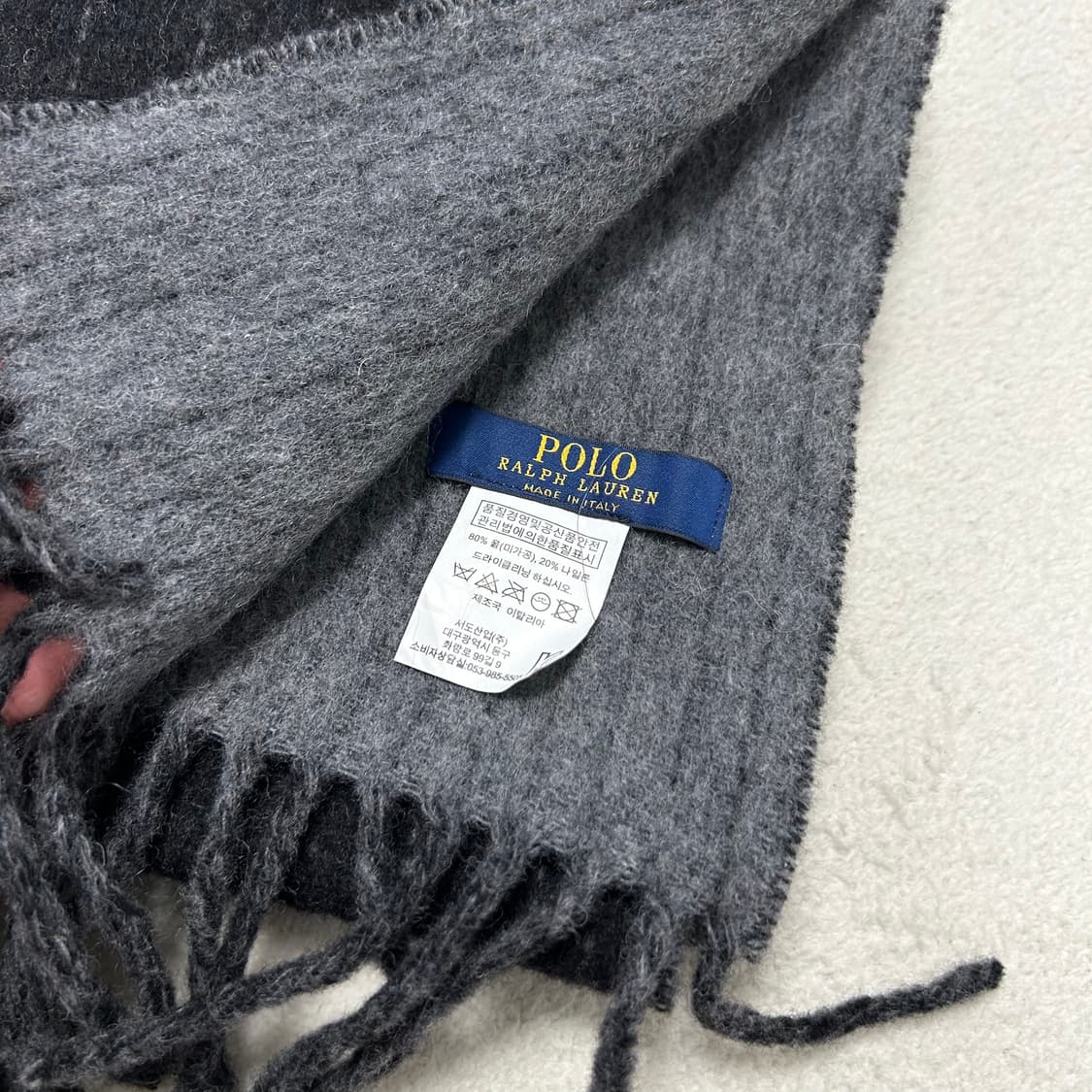 Polo Stripe Wool Muffler 상품이미지6
