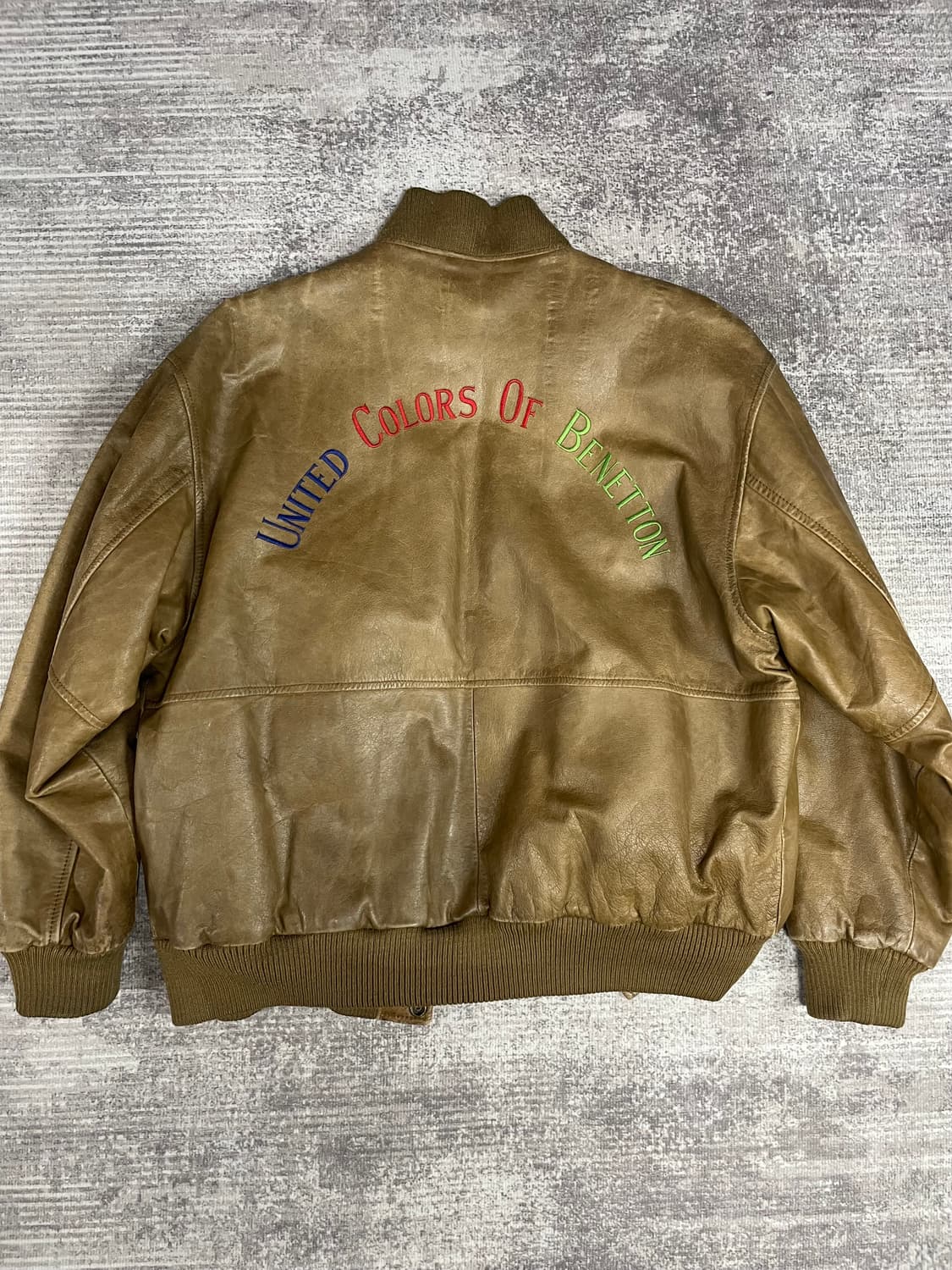 91년 생산 베네통 A2타입 가죽자켓 상품이미지8