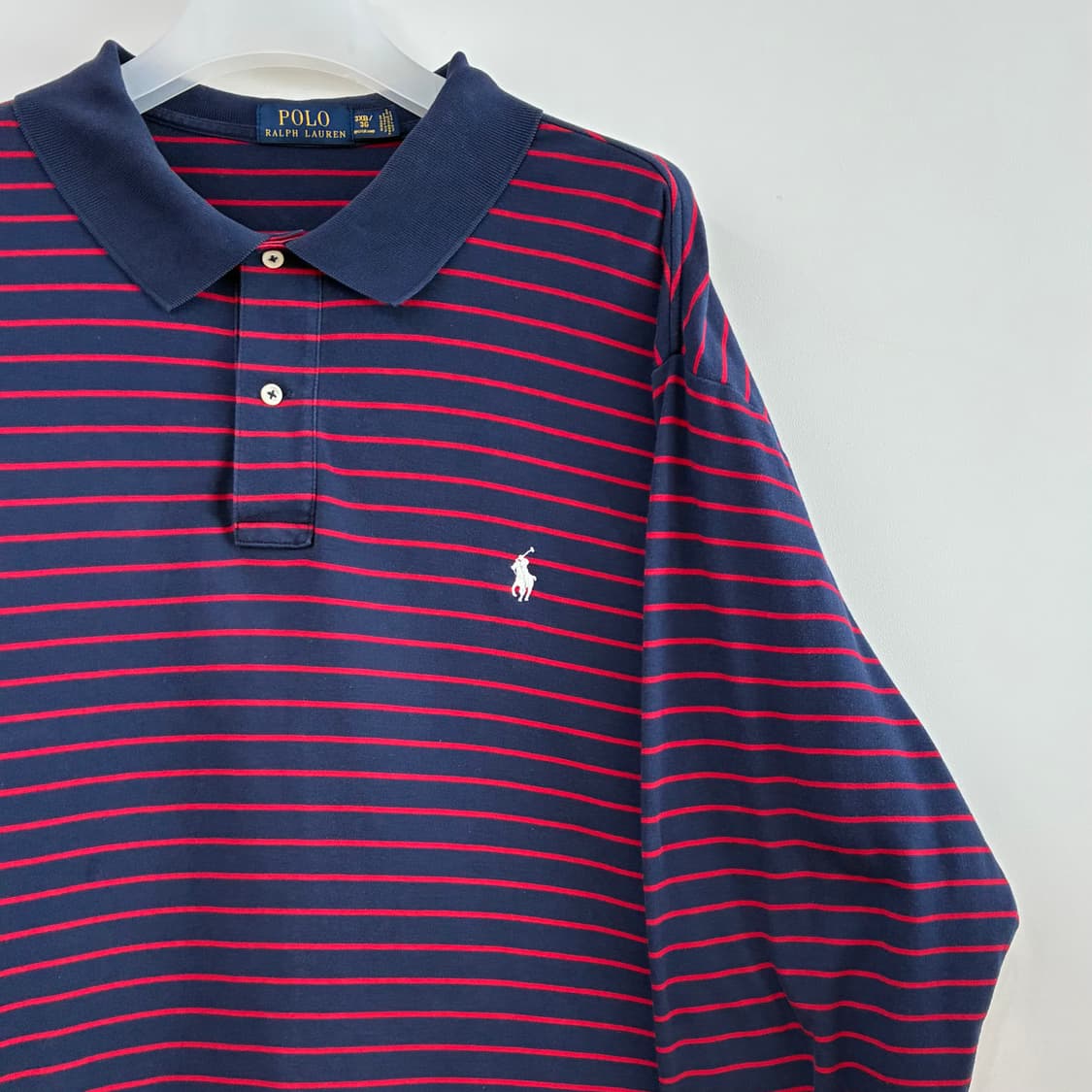 폴로 랄프로렌 스트라이프 카라 긴팔 티셔츠 상품이미지4